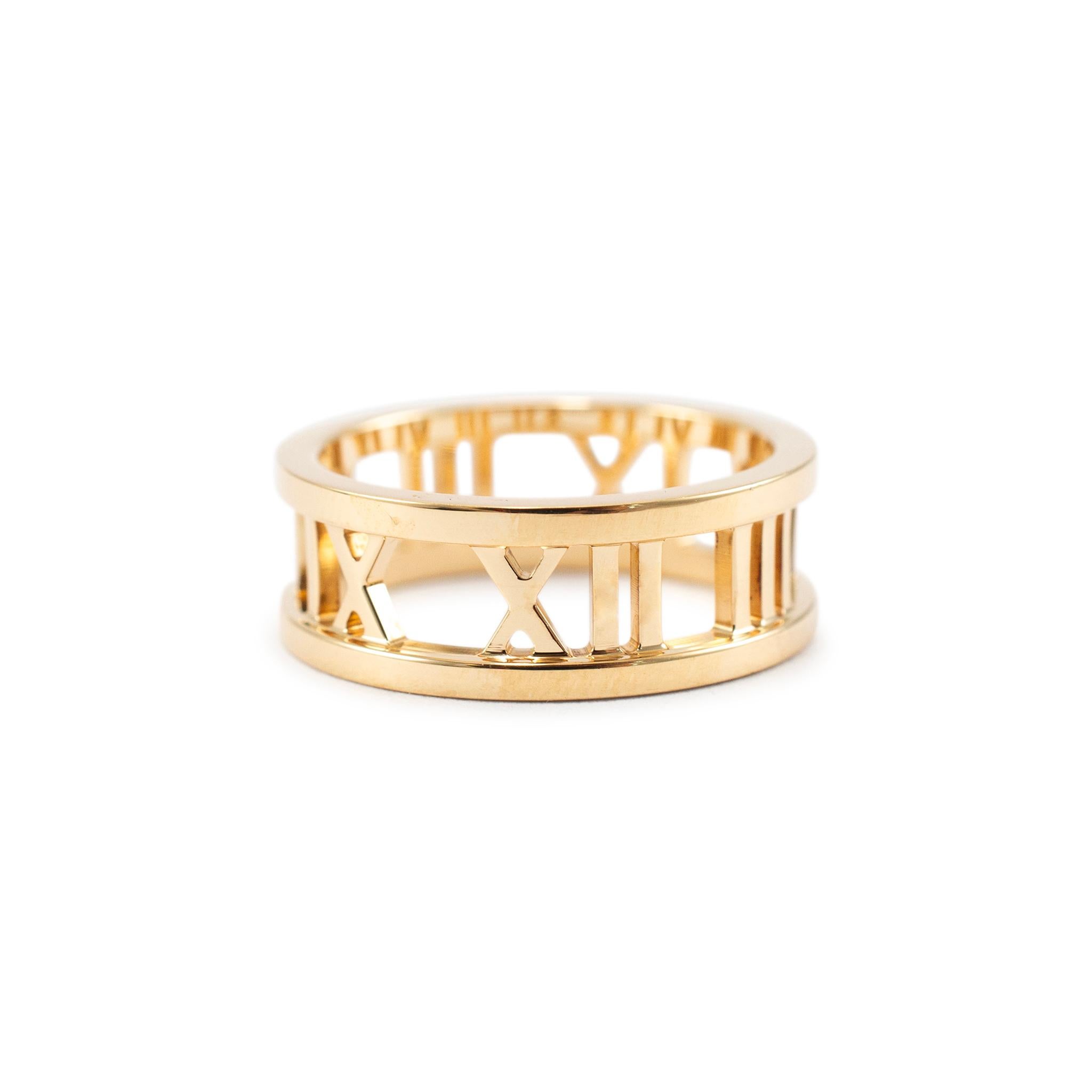 Tiffany & Co. Damen 18K Gelbgold Atlas Band Ring 1