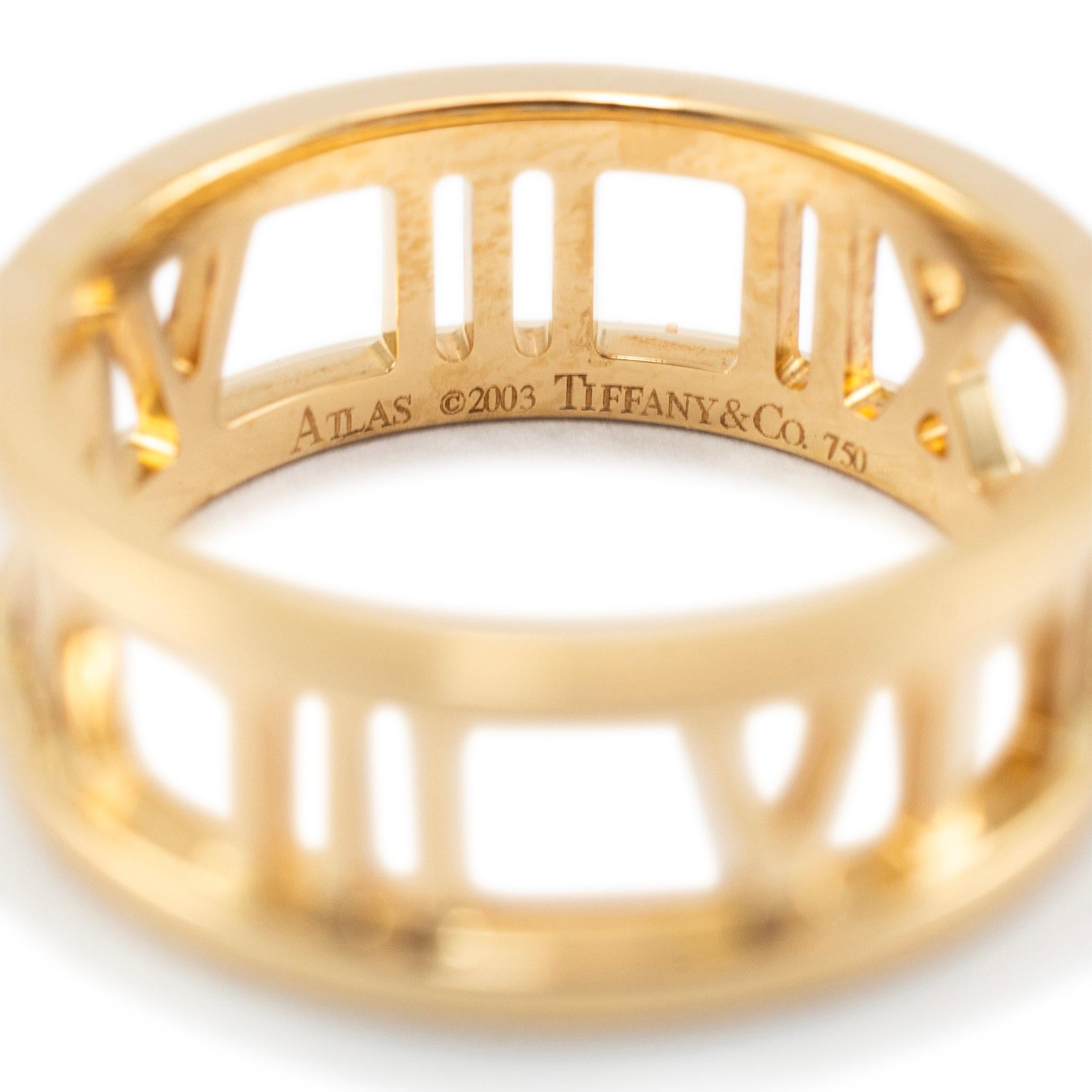 Tiffany & Co. Damen 18K Gelbgold Atlas Band Ring 2
