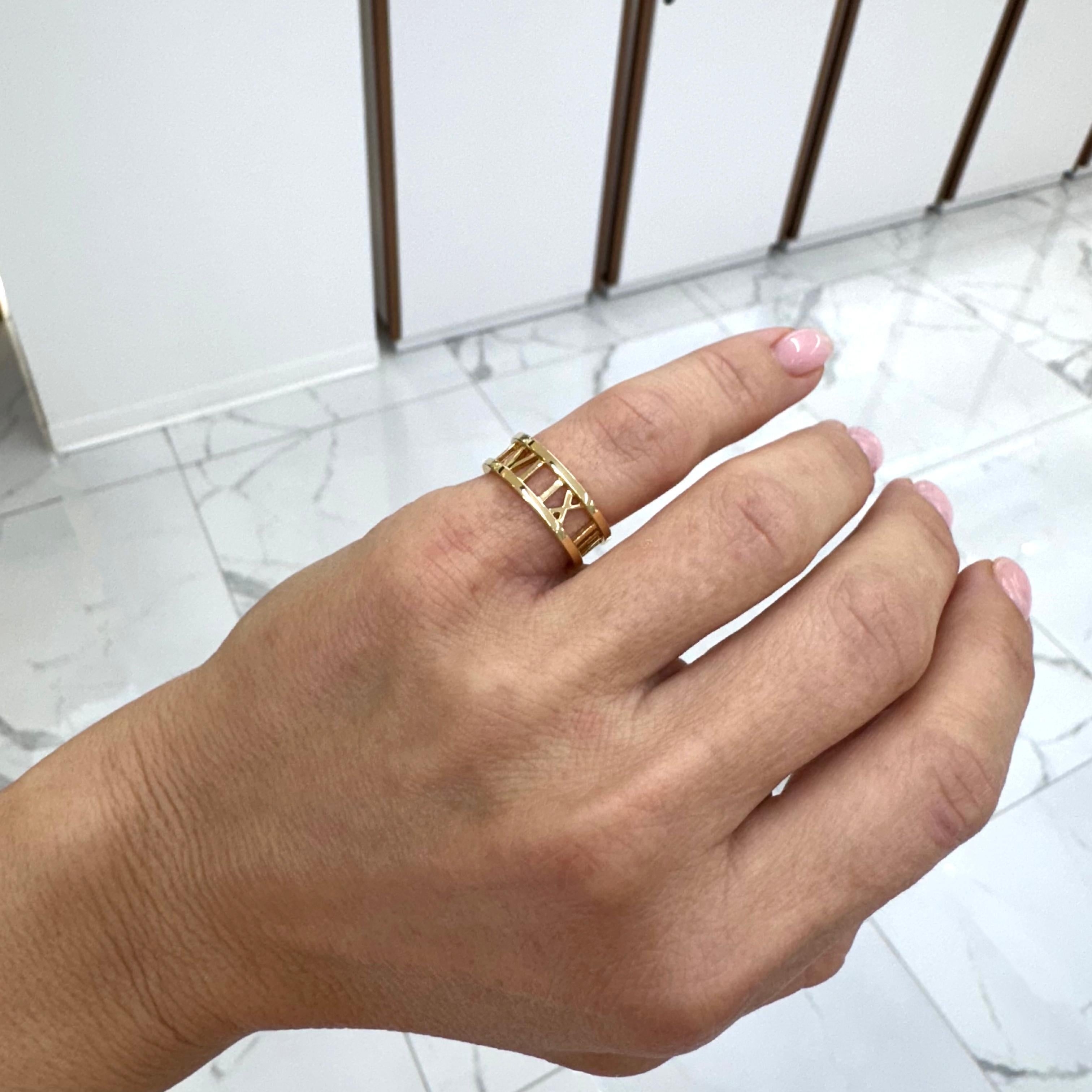 Tiffany & Co. Damen 18K Gelbgold Atlas Band Ring 3