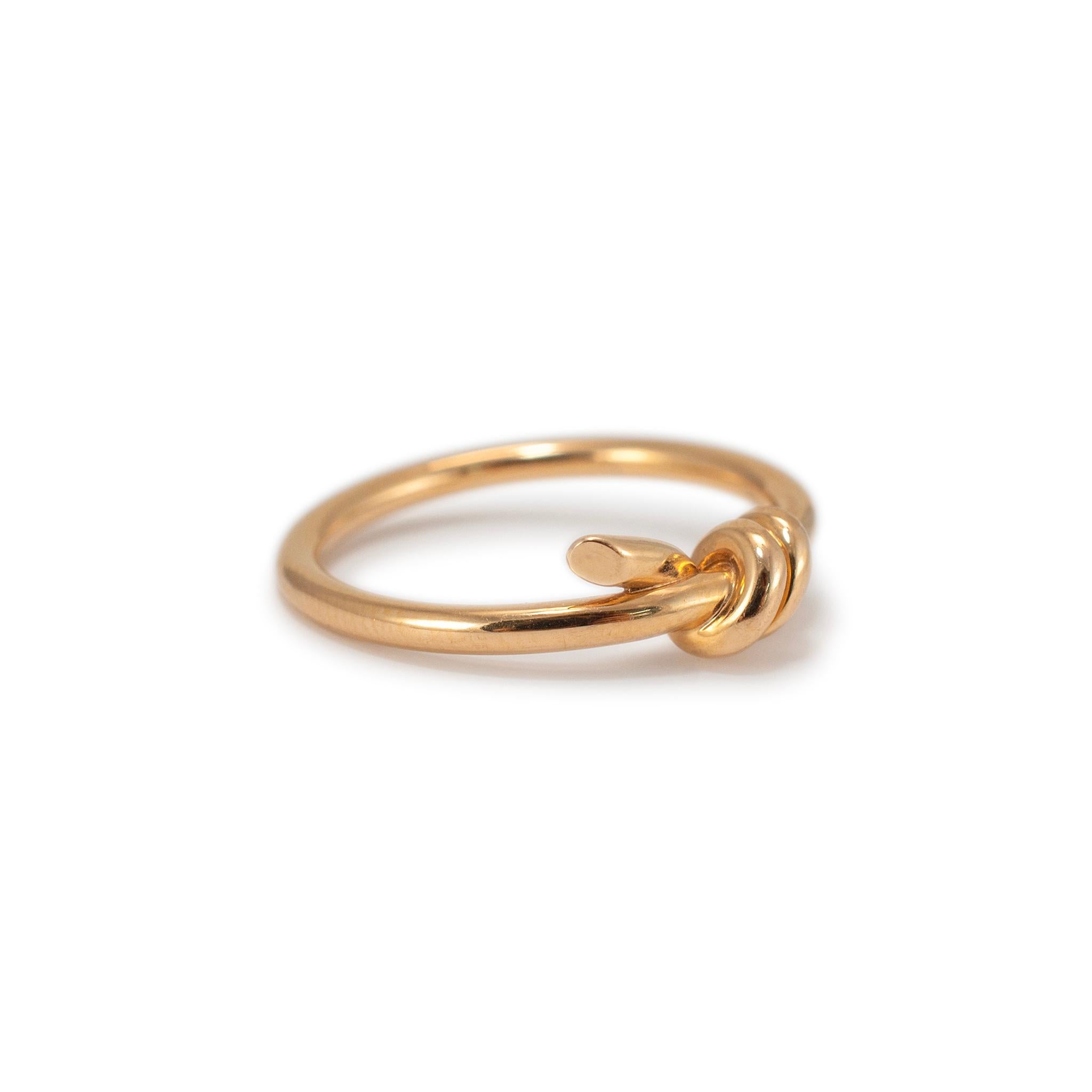 Tiffany & Co. Damenring aus 18 Karat Gelbgold mit Knoten 1