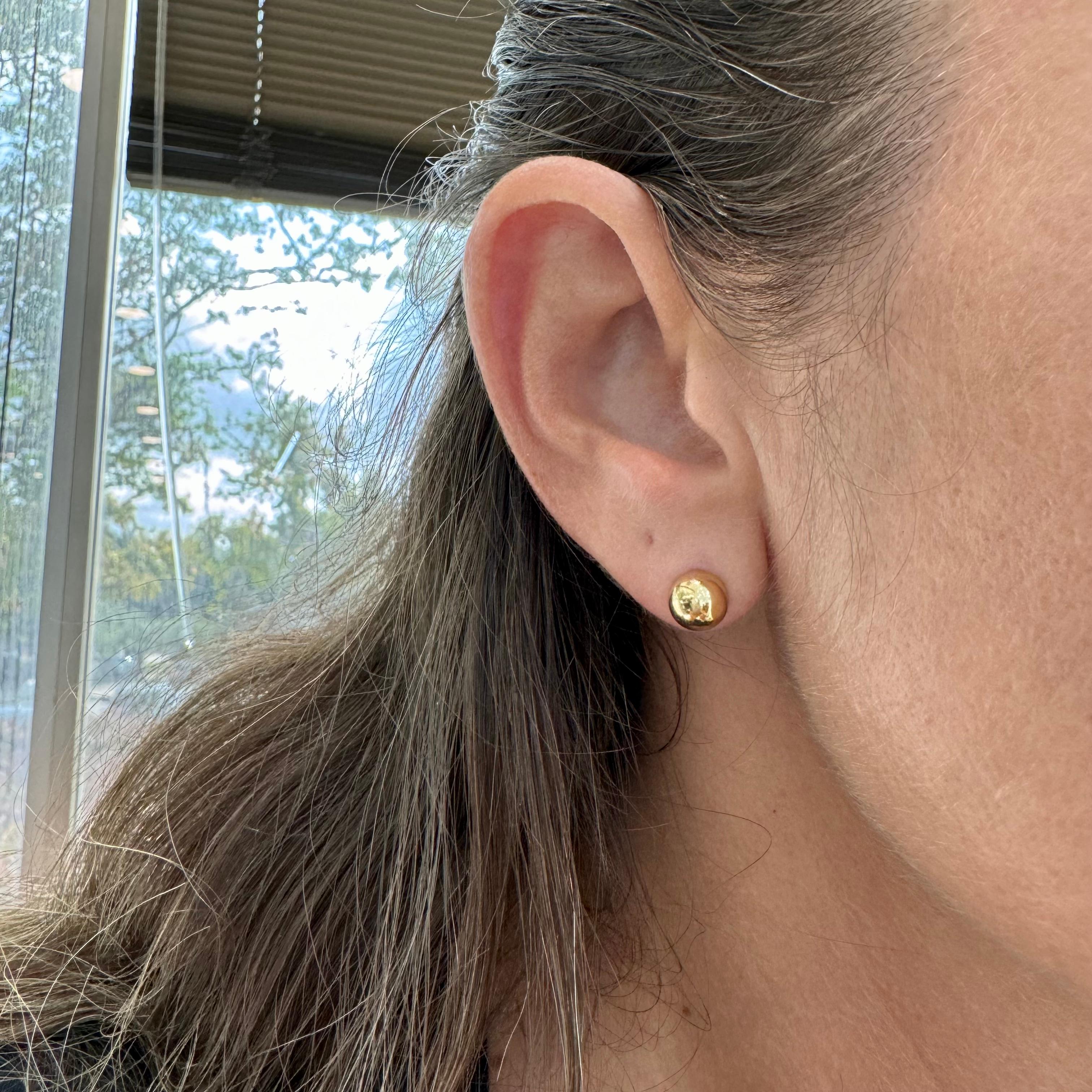 Tiffany & Co. Damen 18 Karat Gelbgold Tiffany Hardwear Kugel-Ohrstecker für Damen 3