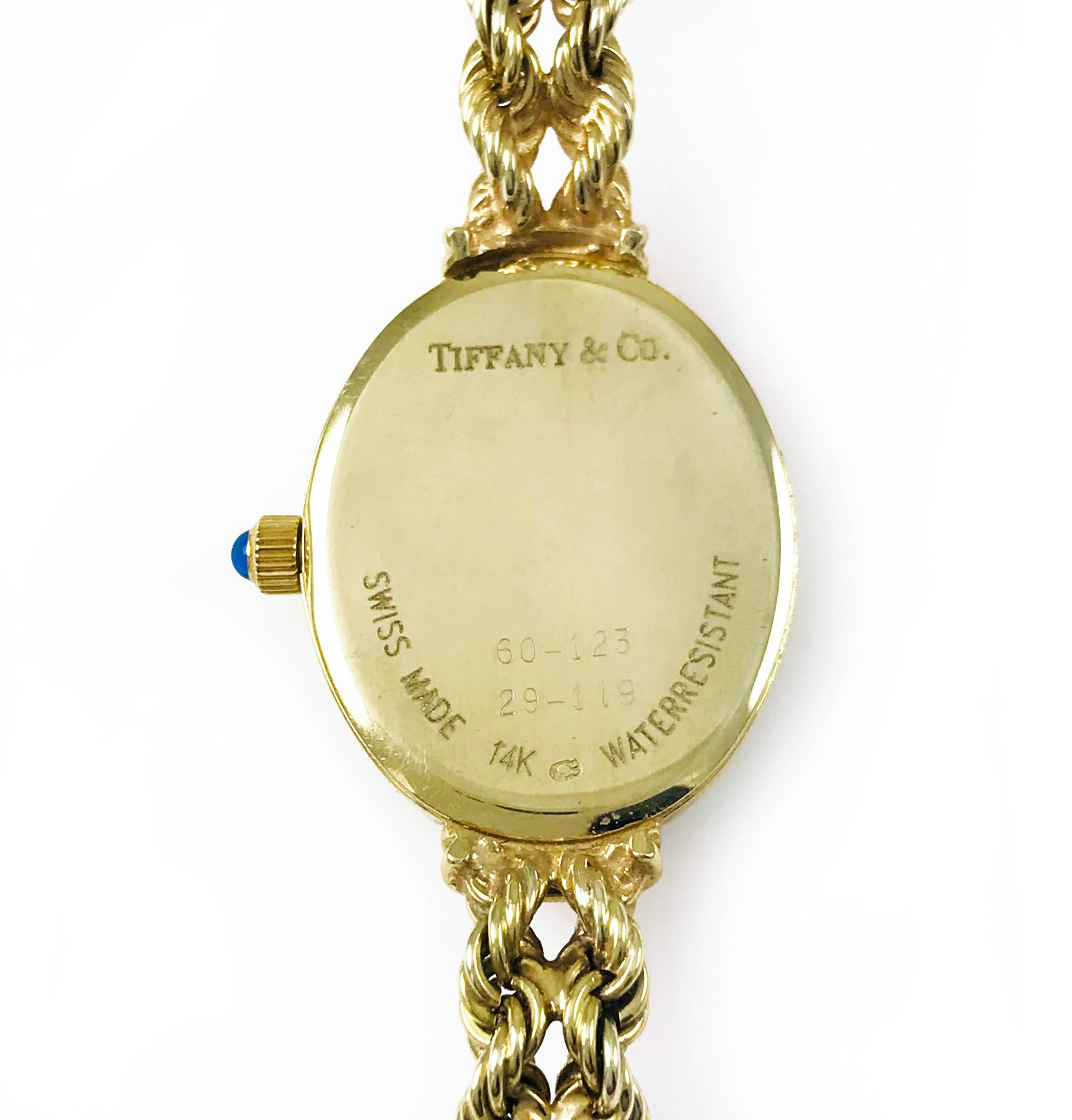 Tiffany & Co. Ladies Gold Bracelet Watch, Circa 1996 2