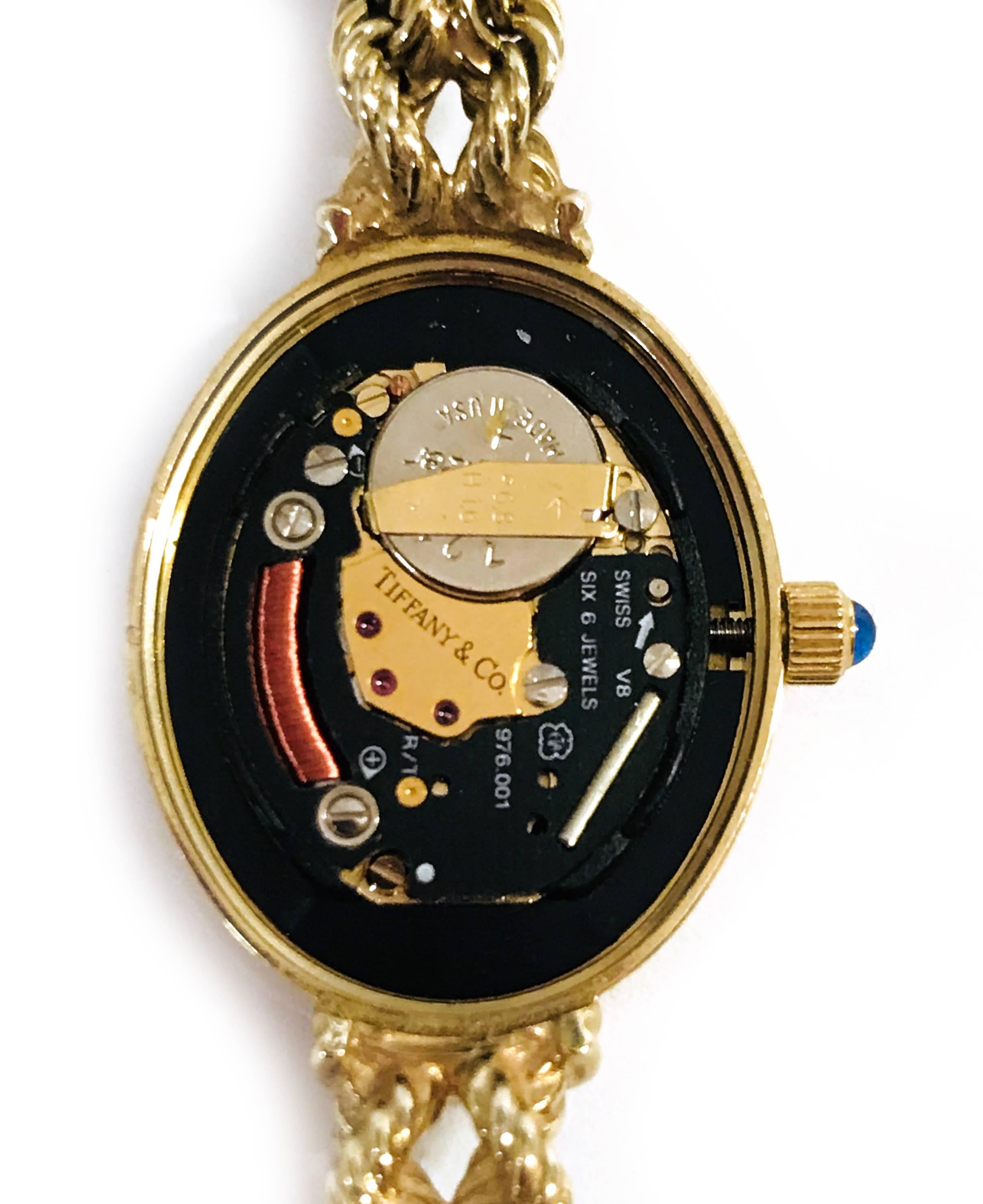 Tiffany & Co. Ladies Gold Bracelet Watch, Circa 1996 3