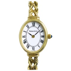 Tiffany and Co. Ladies Gold Bracelet Watch, Circa 1996 at 1stDibs