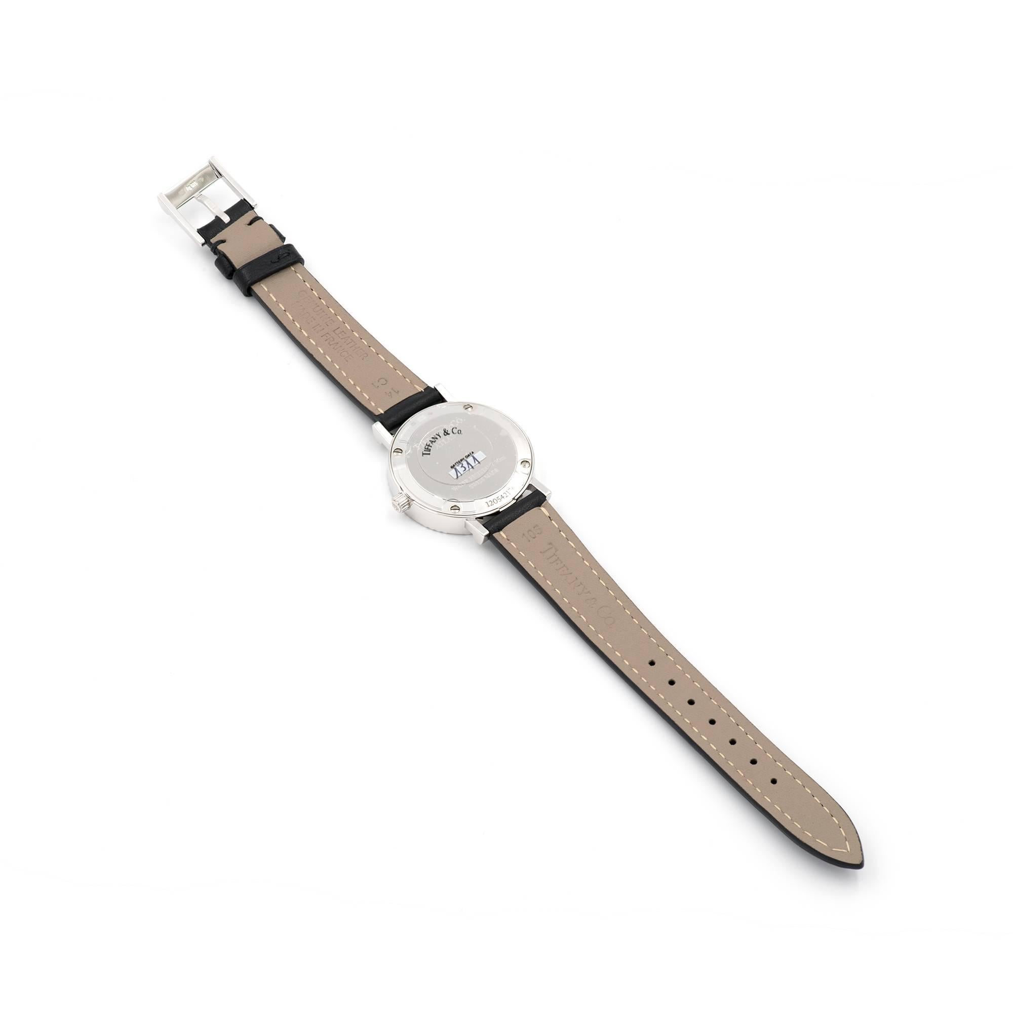 Women's Tiffany & Co. Ladies Sterling Silver Atlas Quartz Wristwatch For Sale