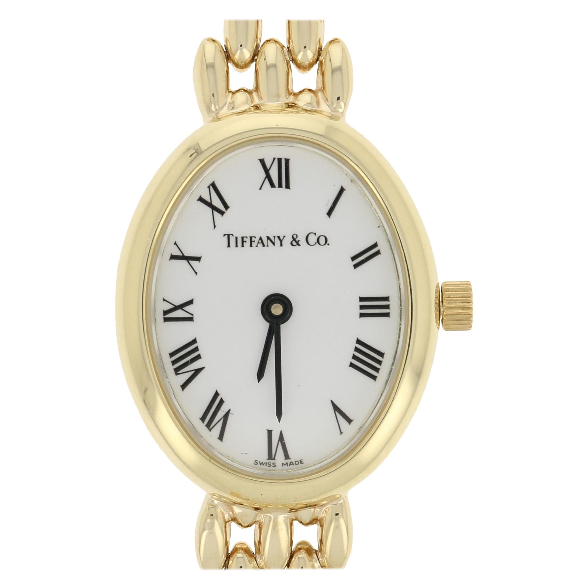 Tiffany & Co. Ladies Watch, 14 Karat Gold Mechanical 3 Jewels 2 Year Warranty