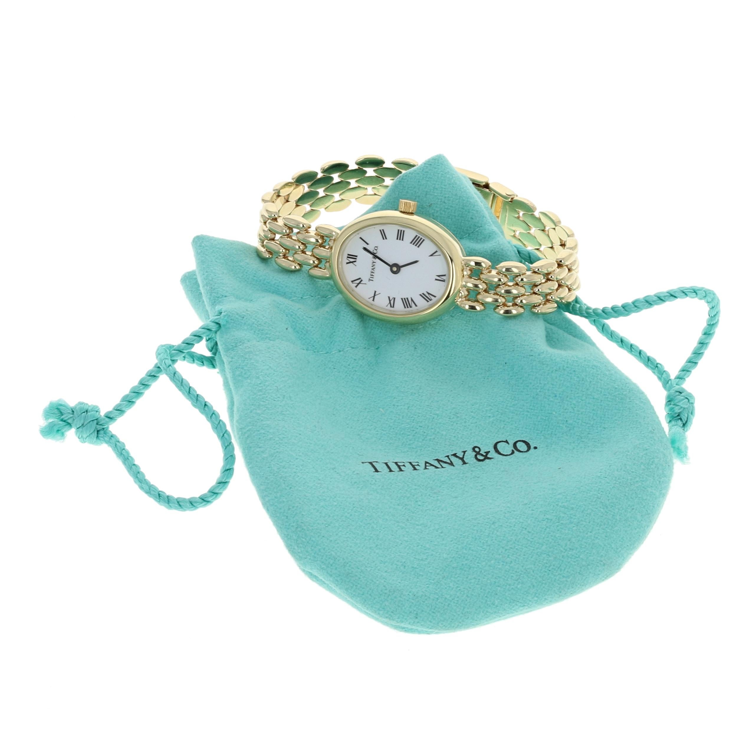 Tiffany & Co. Ladies Watch, 14 Karat Gold Mechanical 3 Jewels 2 Year Warranty 2