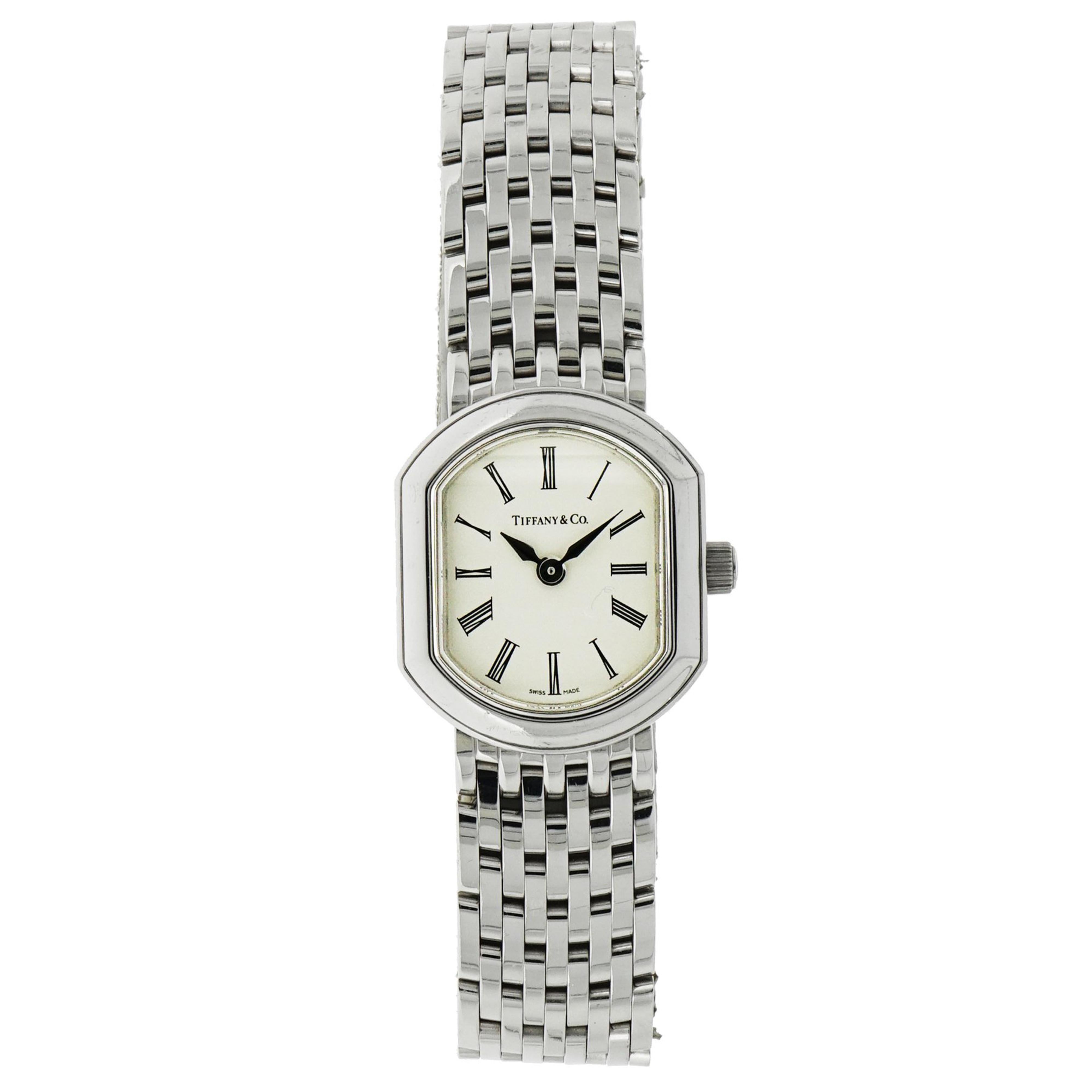 Tiffany & Co. Ladies White Gold Quartz Wristwatch