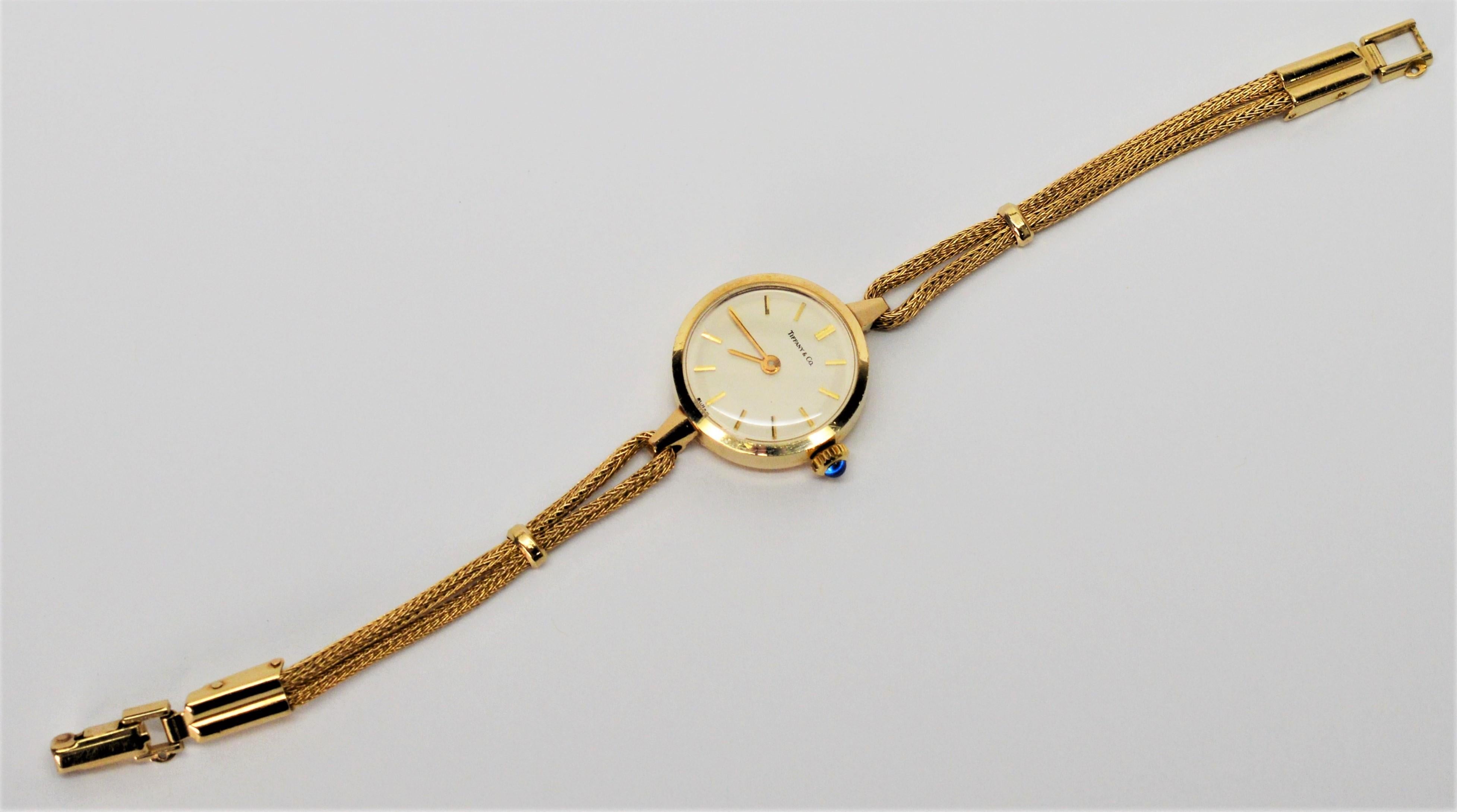 Tiffany & Co. Ladies 14 Karat Yellow Gold Dress Wristwatch 6
