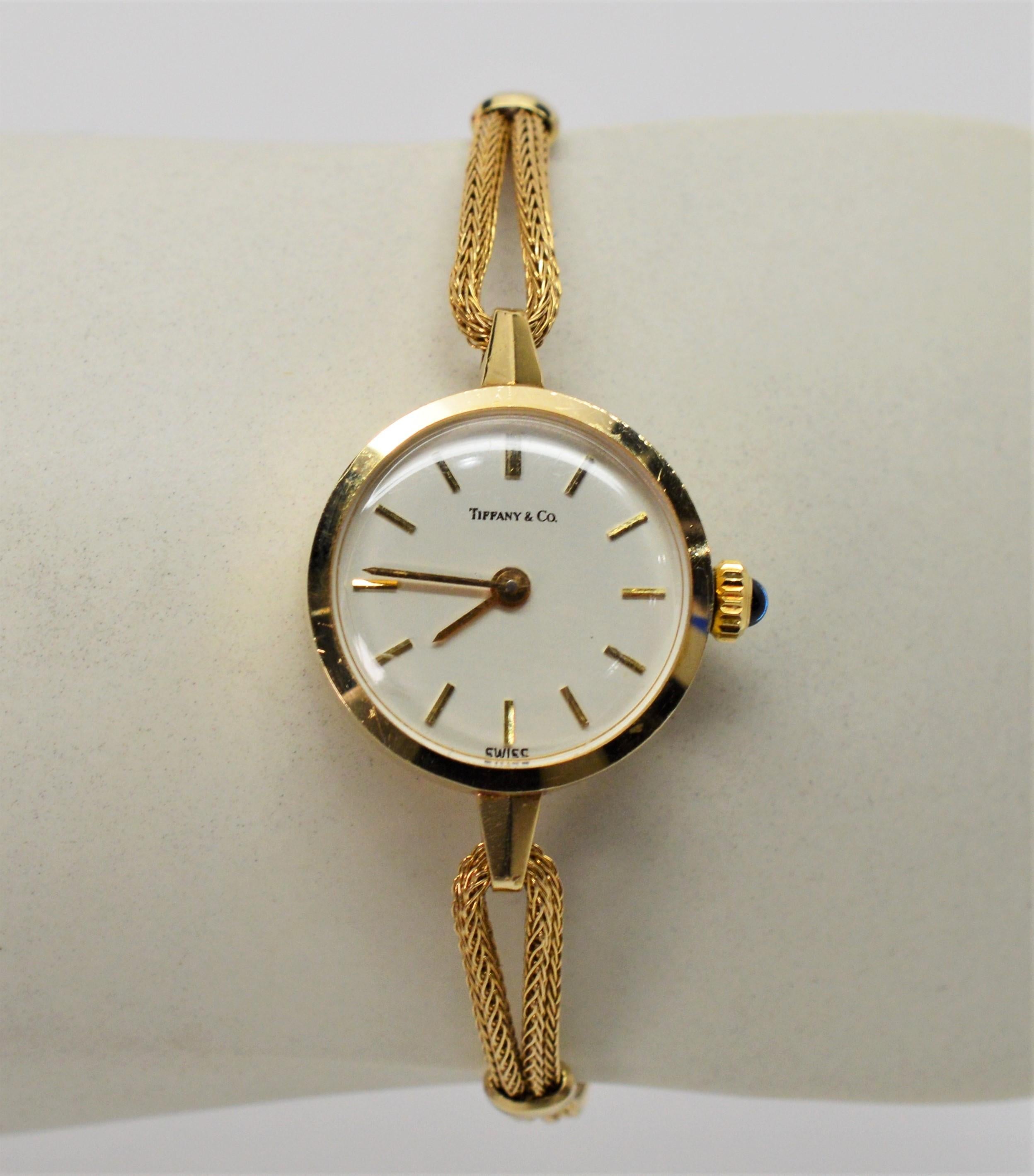 Tiffany & Co. Ladies 14 Karat Yellow Gold Dress Wristwatch 3