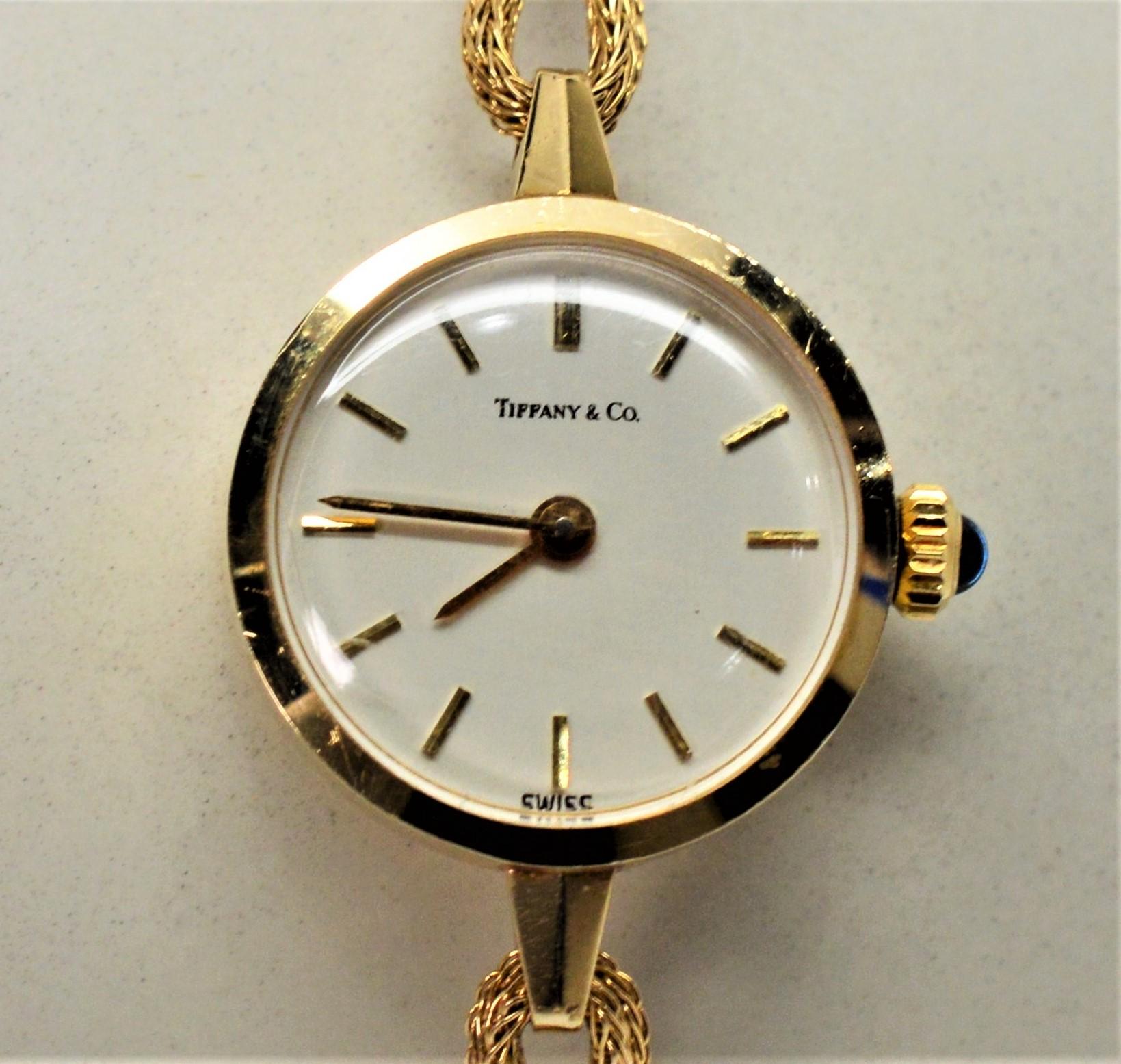 Tiffany & Co. Ladies 14 Karat Yellow Gold Dress Wristwatch 4