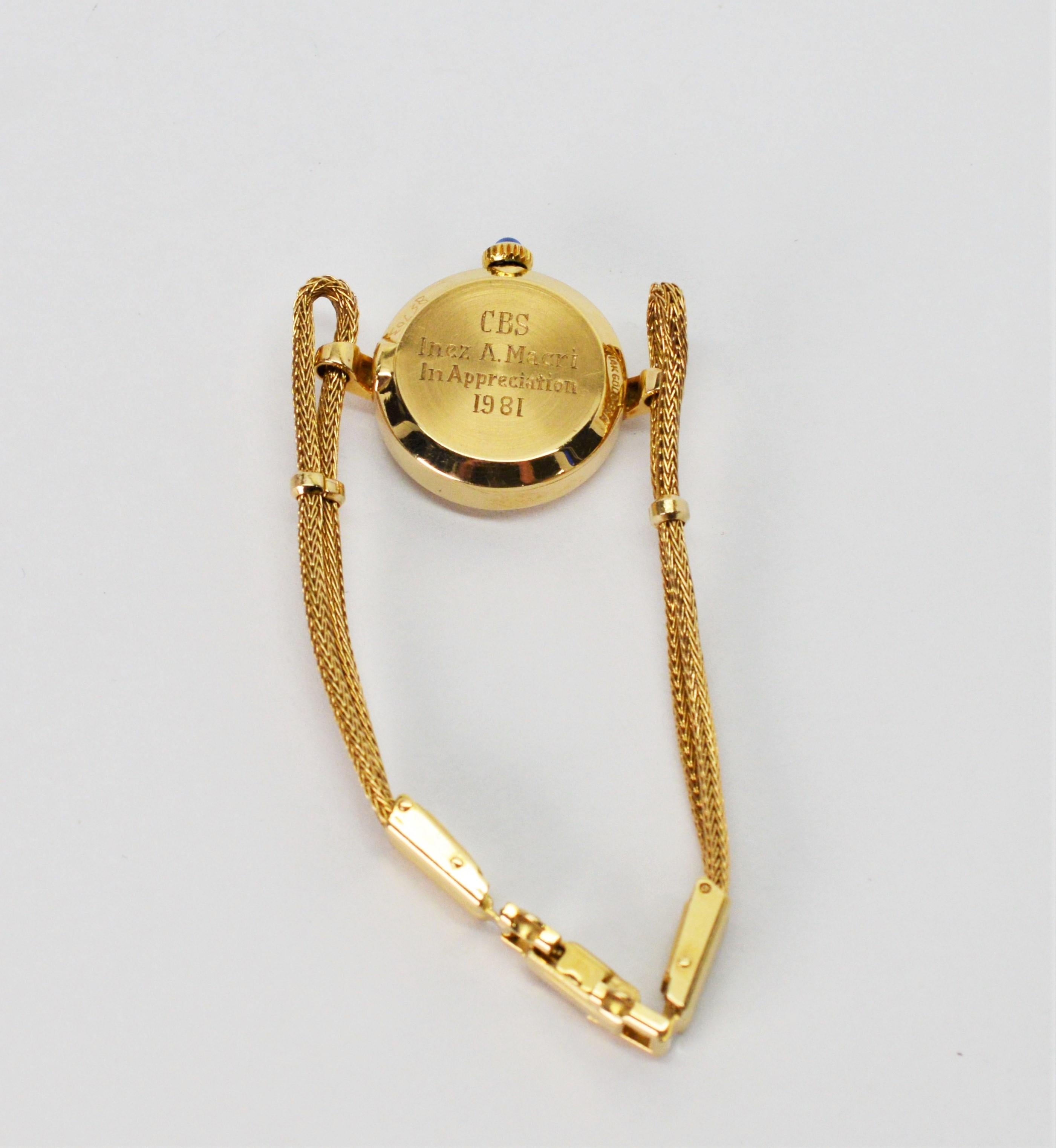 Tiffany & Co. Ladies 14 Karat Yellow Gold Dress Wristwatch 5
