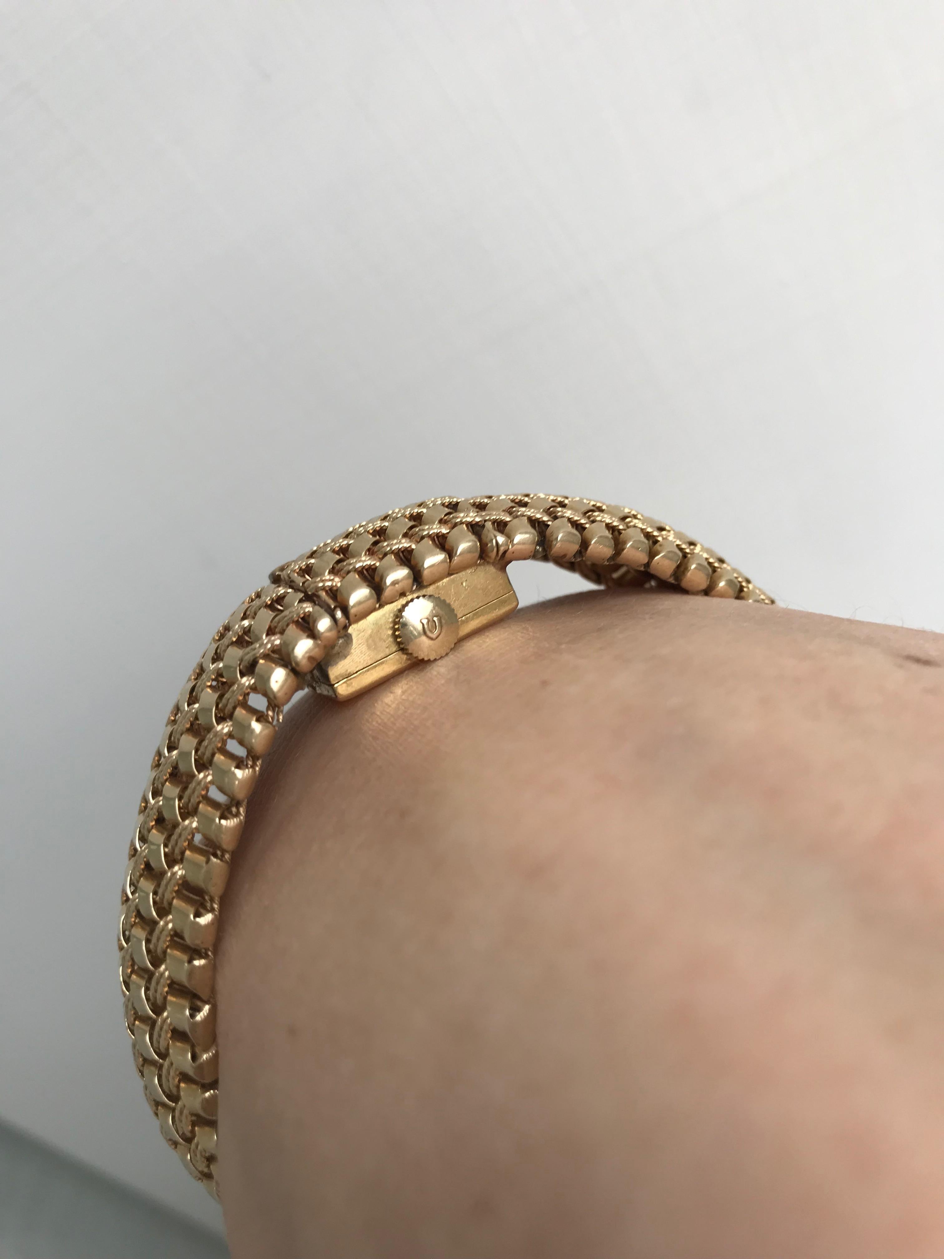 Tiffany & Co Ladies Yellow Gold Bracelet Watch 3
