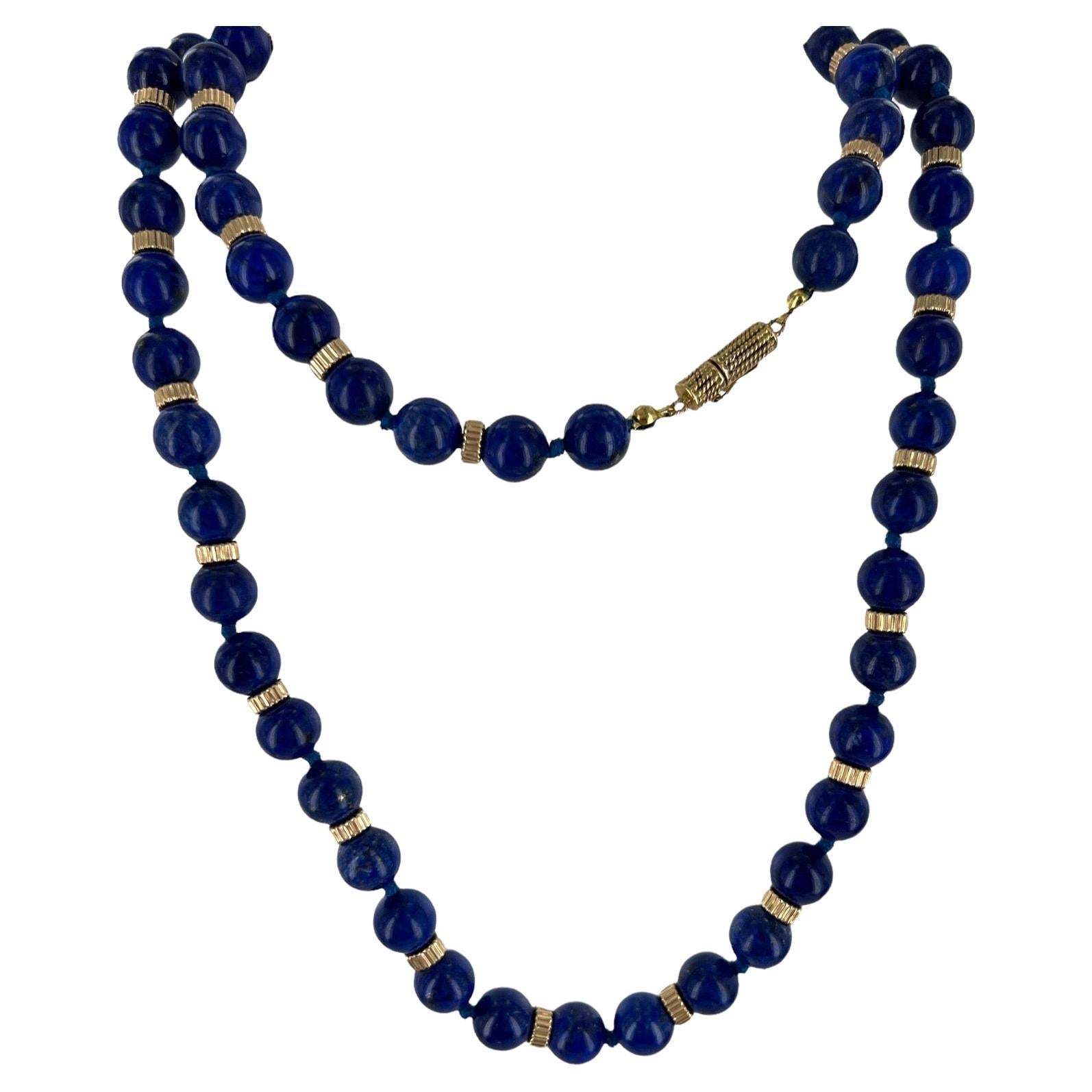 Tiffany and Co. Lapis Lazuli Bead 18 Karat Yellow Gold Vintage Necklace at  1stDibs | tiffany lapis necklace, tiffany lapis lazuli necklace, lapis  lazuli jewelry tiffany
