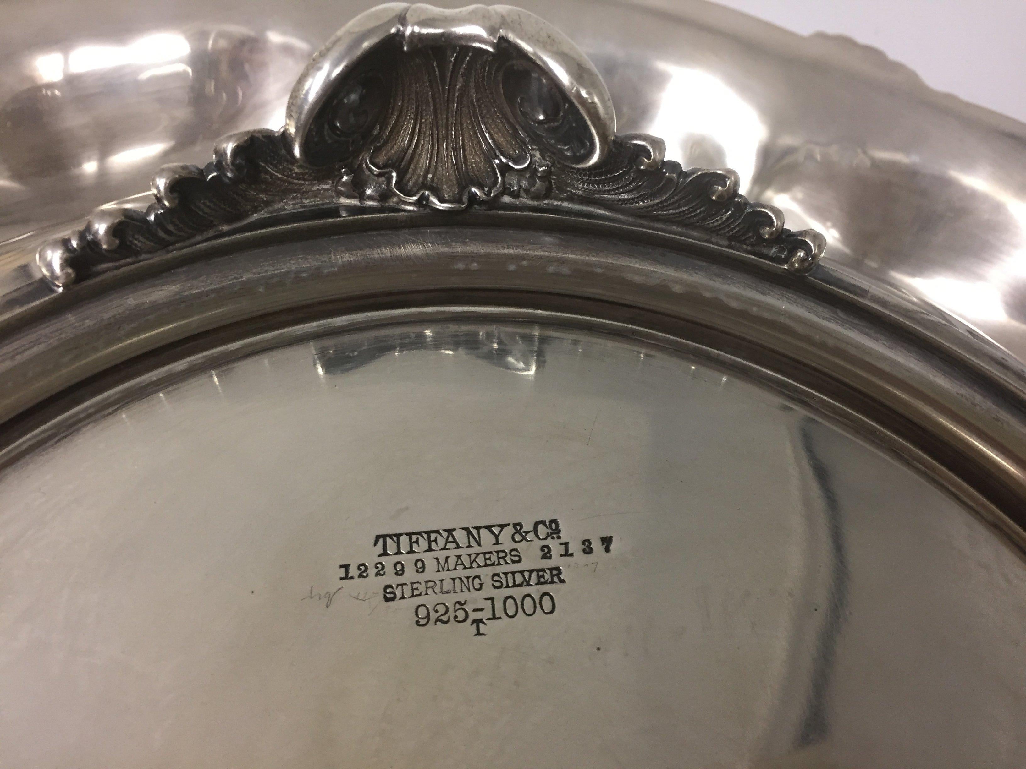 Tiffany & Co. Large 1895 Sterling Silver Centerpiece Bowl In Good Condition In New York, NY