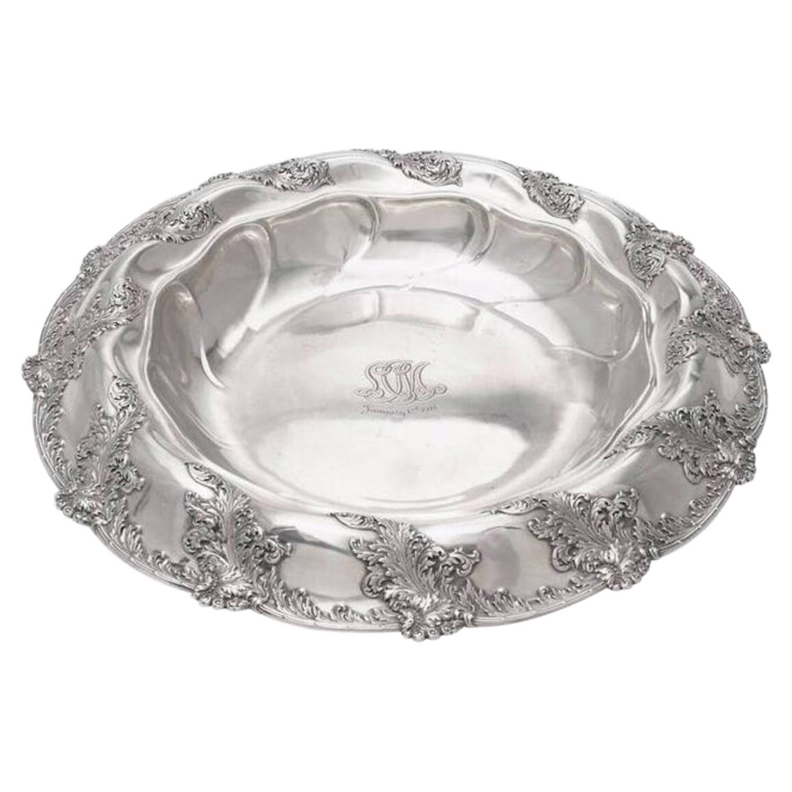 Tiffany & Co. Large 1895 Sterling Silver Centerpiece Bowl