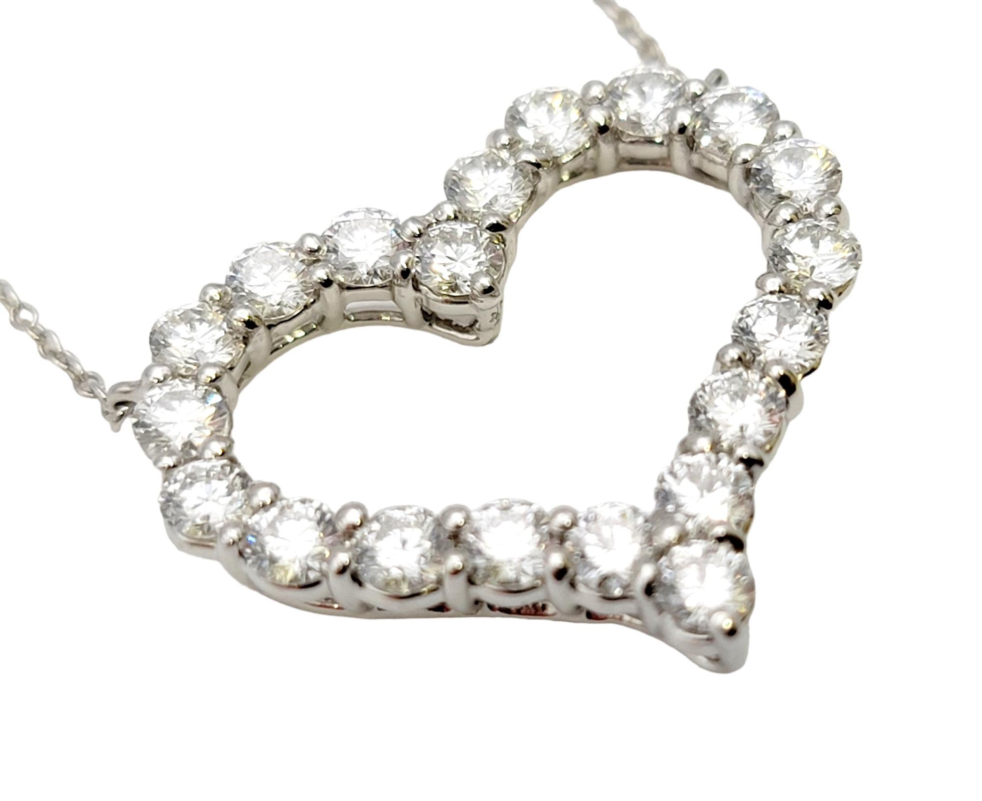 tiffany heart diamond necklace