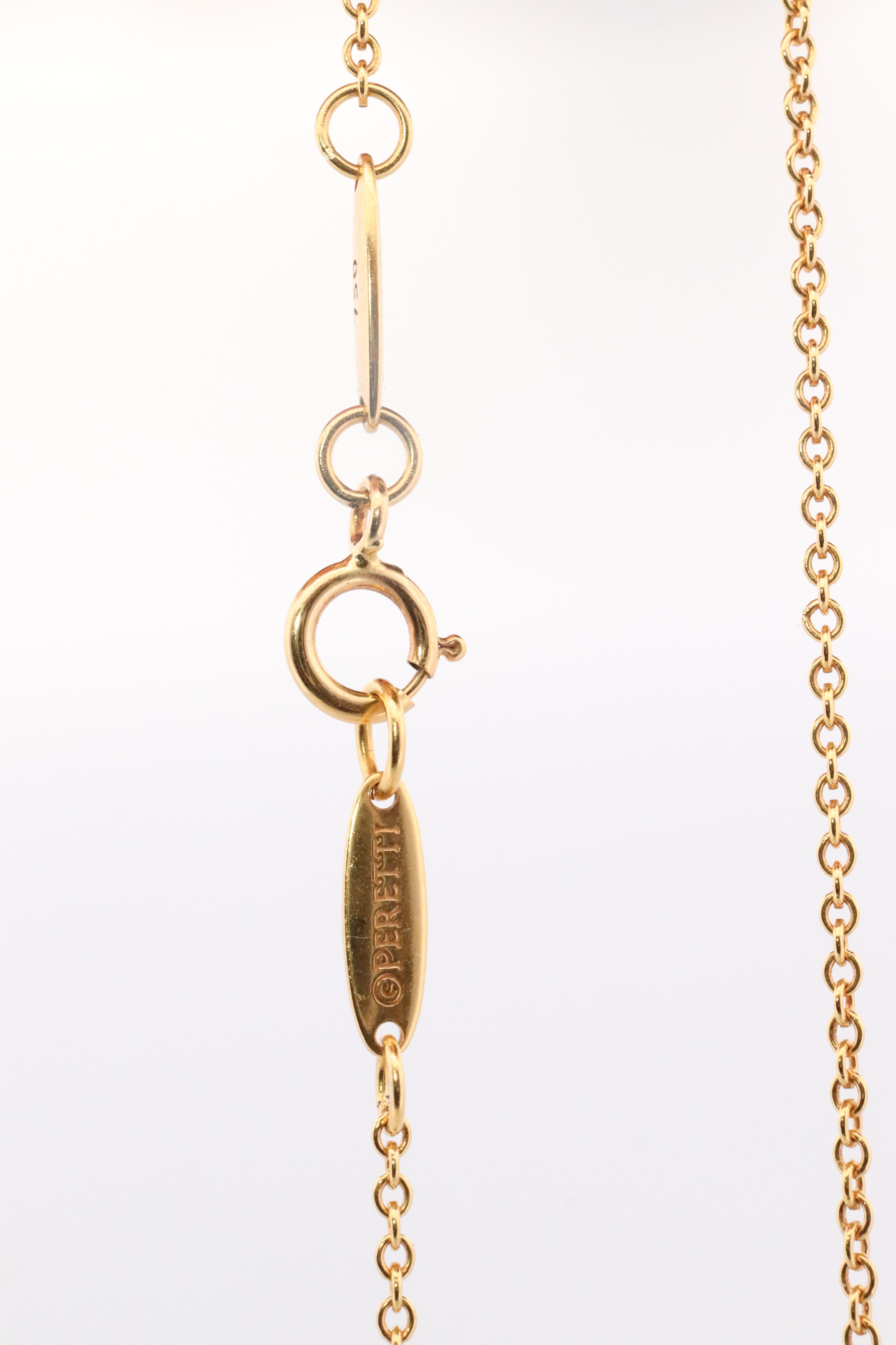 Tiffany & Co. Collar Colgante Disco Grande. 18k Elsa Peretti Tiffany 24mm Redondo en venta 2