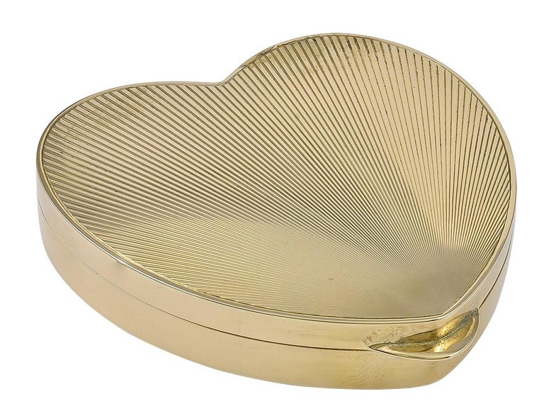 Tiffany and Co. Large Gold Heart Box at 1stDibs heart boxes for sale