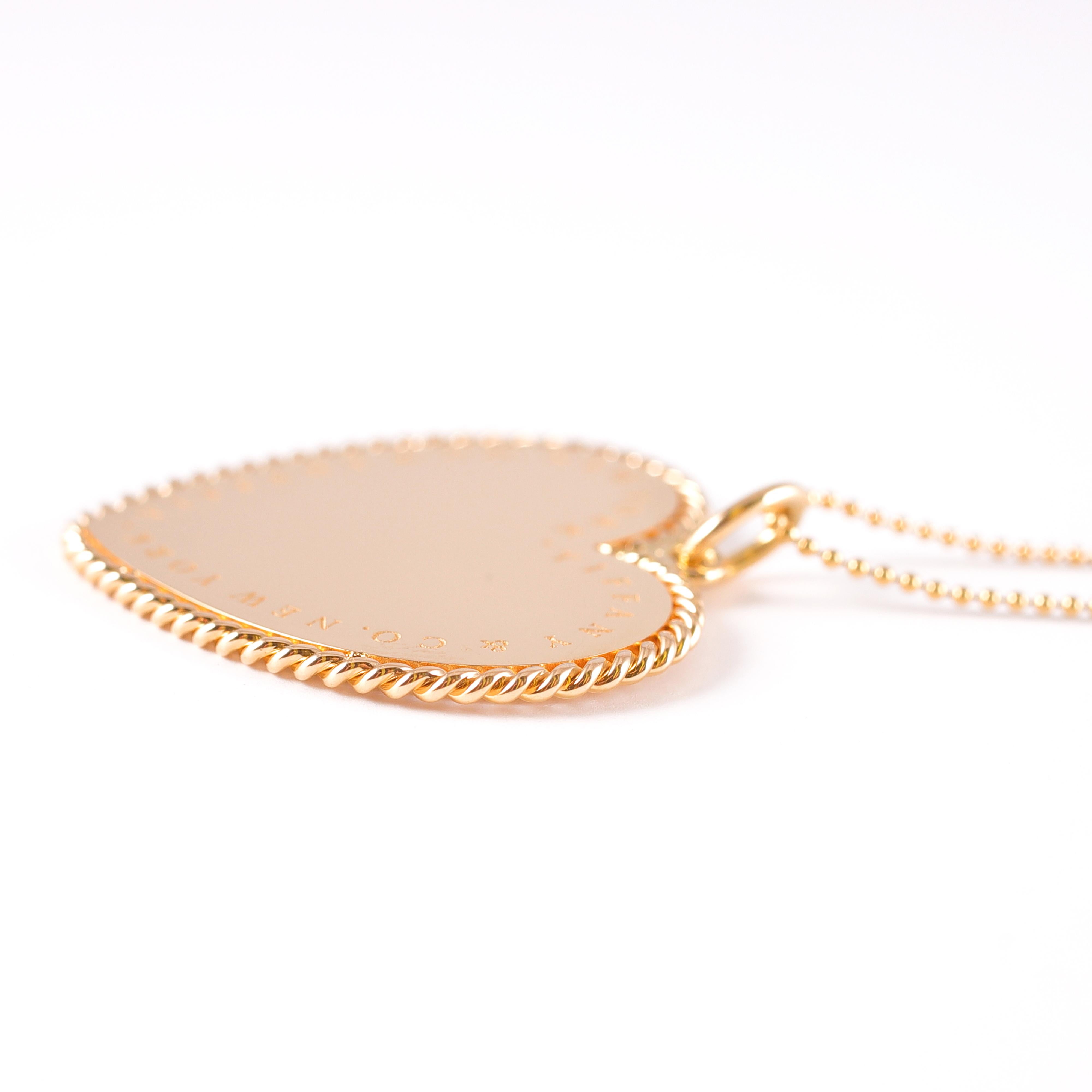 Tiffany & Co. Große Herz-Halskette aus 18 Karat Gold 2