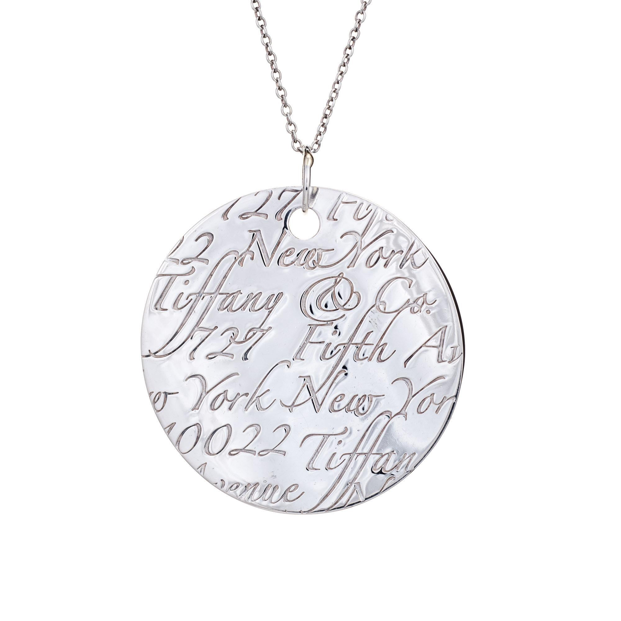 tiffany music note necklace