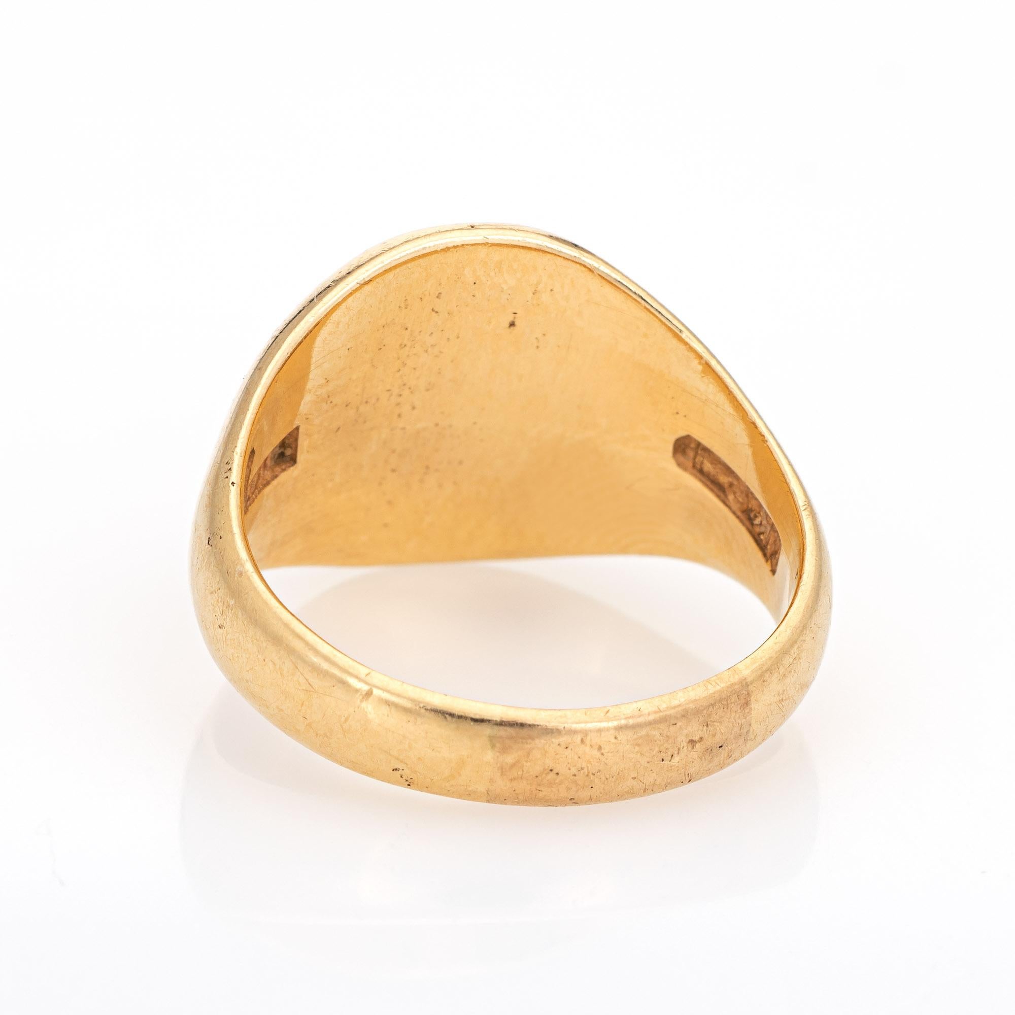 Tiffany & Co. Siegelring, 14 Karat Gelbgold, Vintage, von Larter & Sons für Damen oder Herren