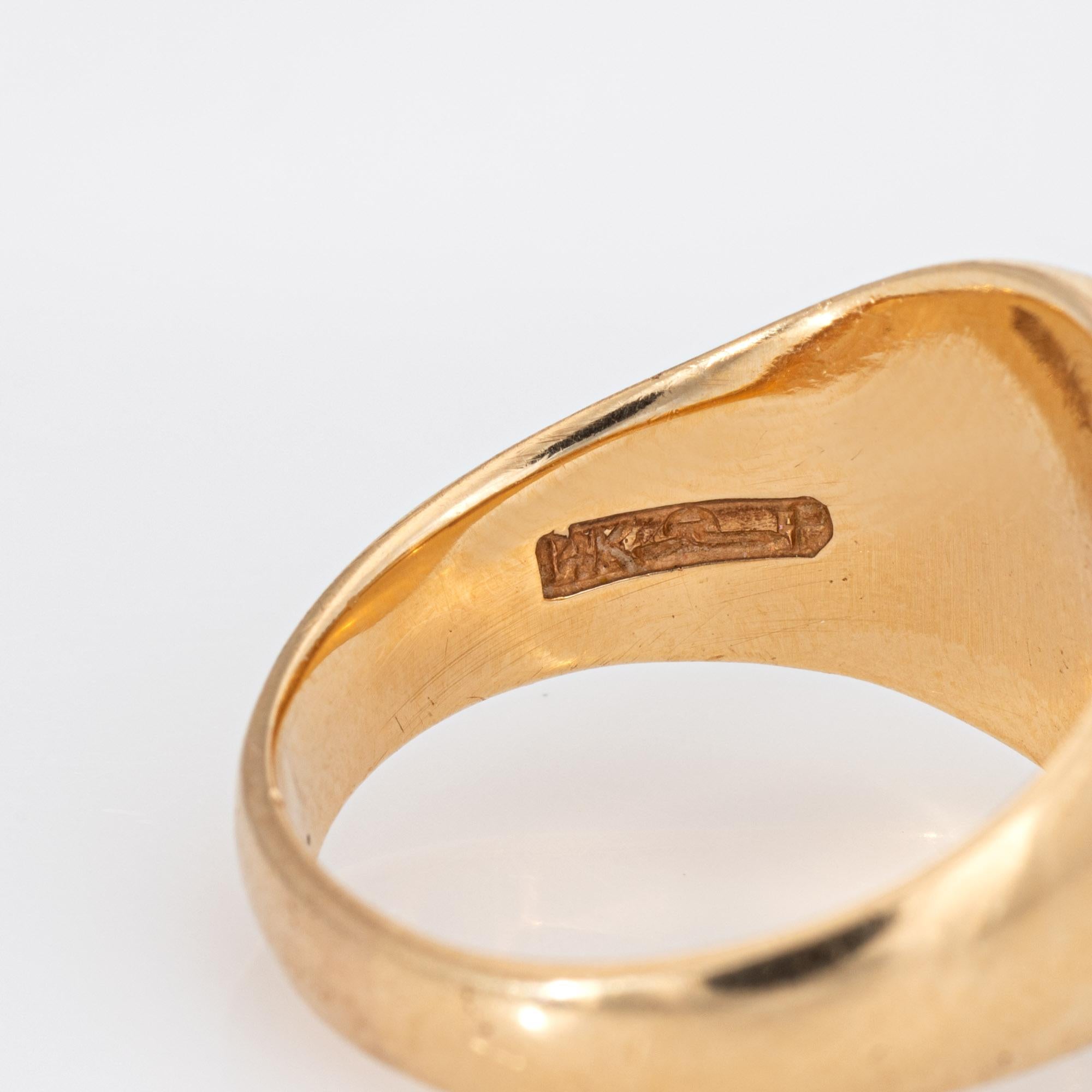 Tiffany & Co. Siegelring, 14 Karat Gelbgold, Vintage, von Larter & Sons 2
