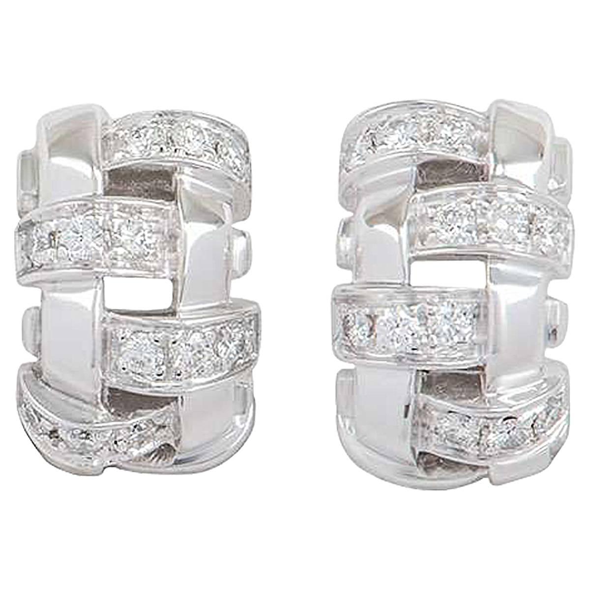 Tiffany & Co. Lattice Diamond Earrings