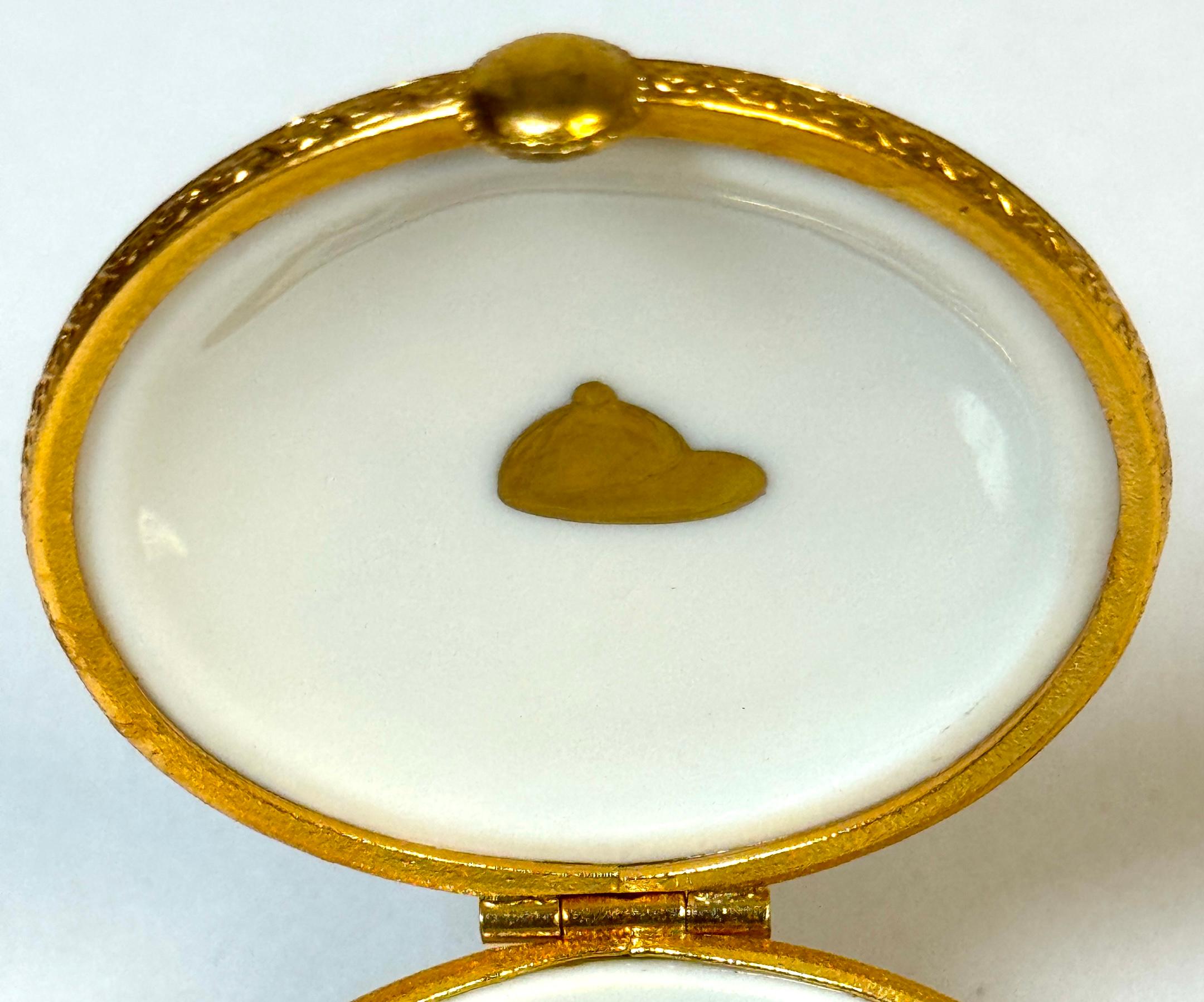 20th Century Tiffany & Co. Le Tallec Limoges Rocking Horse Motif Gilt Bronze Hinged Box
