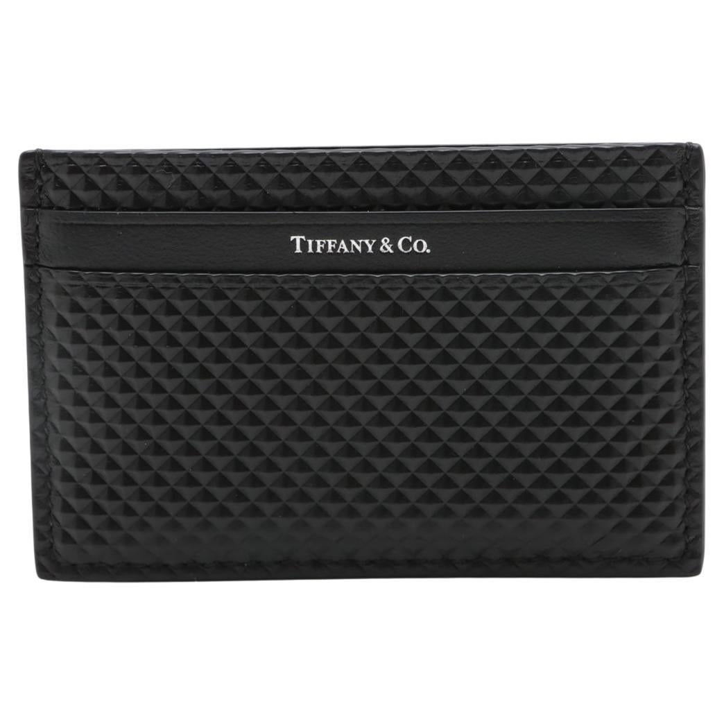 Tiffany & Co. Leather Card Case Black For Sale