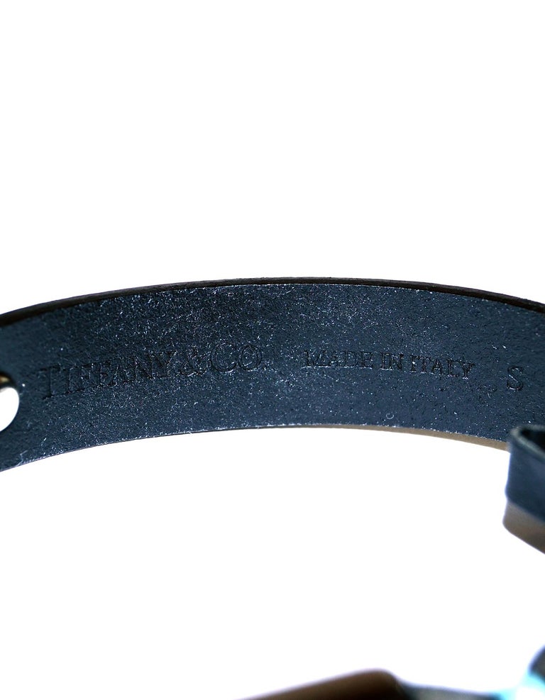 Tiffany and Co. Leather/Palladium Small Dog Collar at 1stDibs tiffany