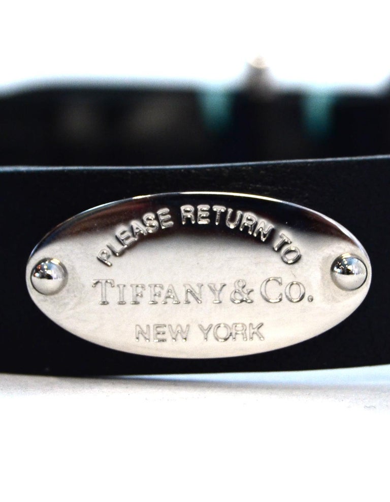 Tiffany and Co. Leather/Palladium Small Dog Collar at 1stDibs tiffany