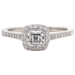 Tiffany & Co. Legacy Bague de fiançailles en platine avec diamant taille coussin de 0,45 carat