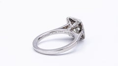 Tiffany & Co. Engagement Ring Legacy 1.70 Total cts. With Cushion Center