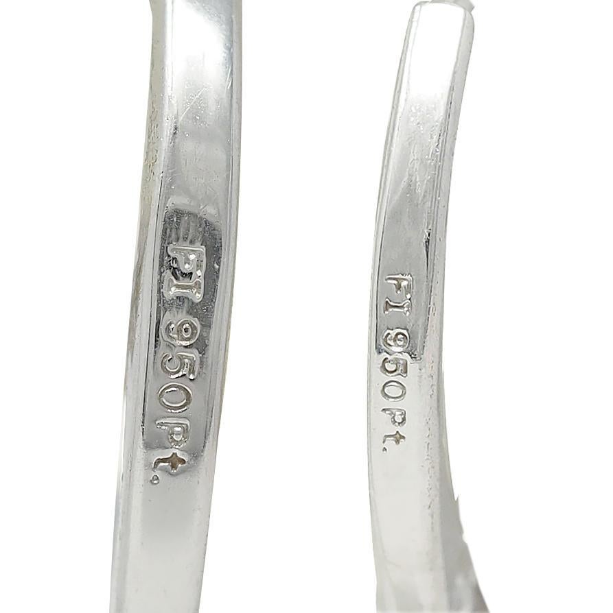 Tiffany & Co. Legacy 4.88 CTW Spinel Diamond Platinum Drop Earrings For Sale 4