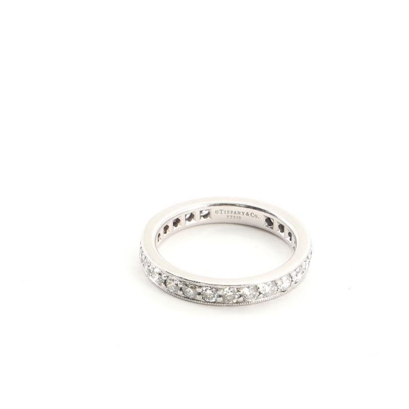 Tiffany & Co. Legacy Band Ring Platinum and Diamonds Wide In Good Condition In New York, NY