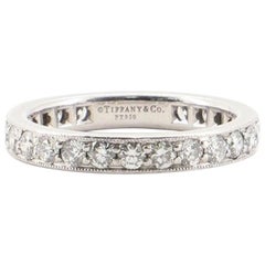 Tiffany & Co. Legacy Band Ring Platinum and Diamonds Wide