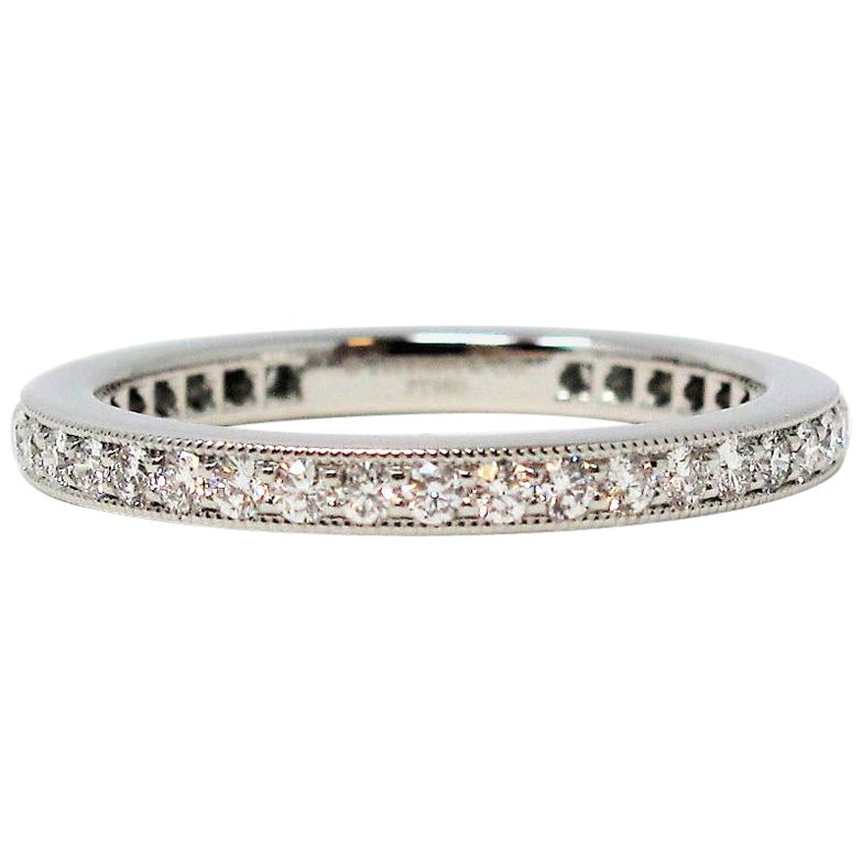 Tiffany & Co. Legacy Collection Diamond Eternity Band Ring in Platinum