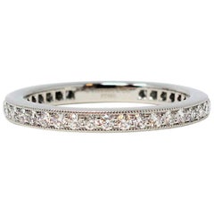 Tiffany & Co. Vermächtnis Sammlung Diamant Eternity Band Ring in Platin