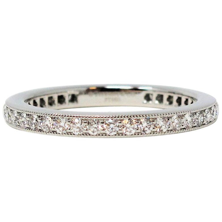 Tiffany and Co. Legacy Collection Diamond Eternity Band Ring in