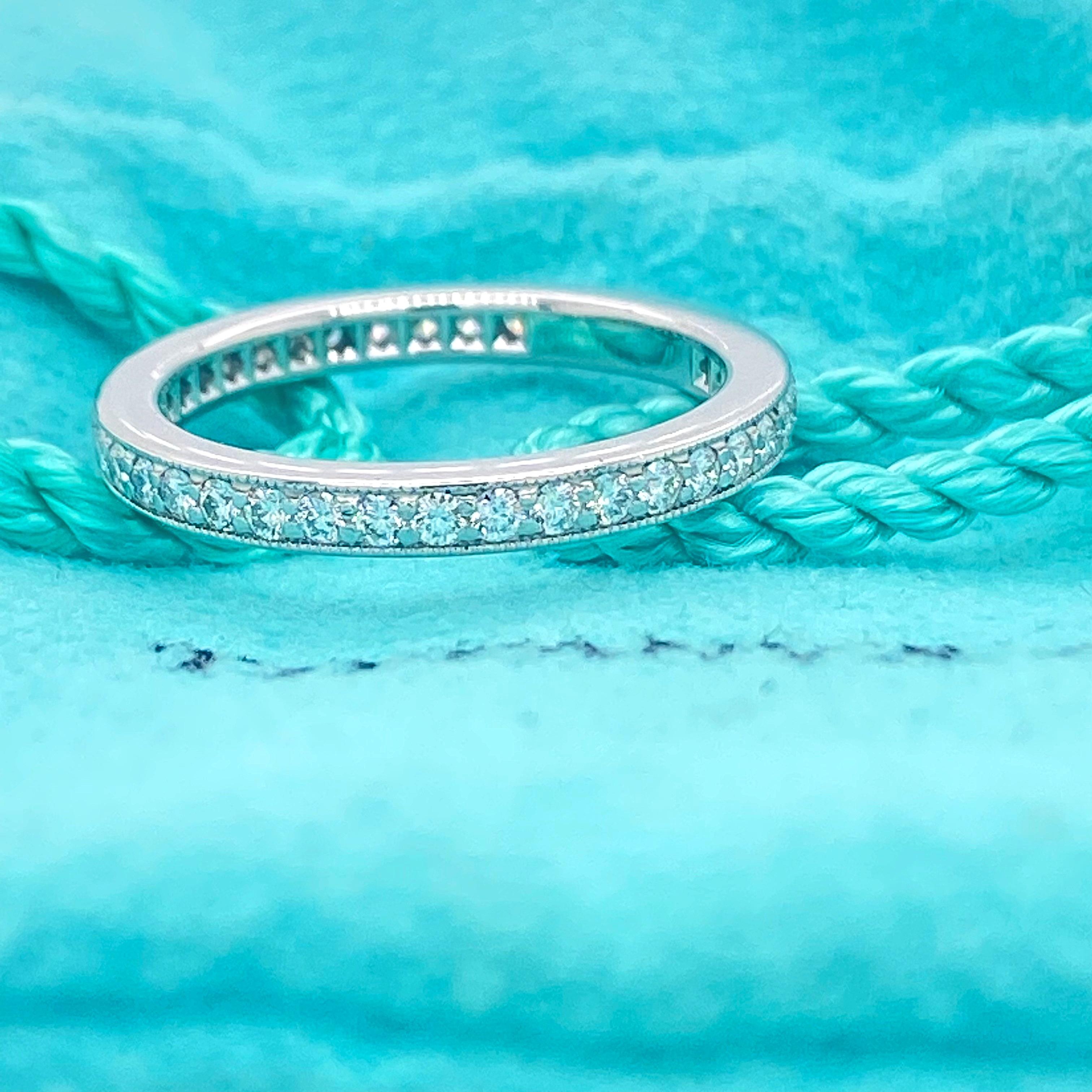 Tiffany & Co Legacy Kollektion Full Circle Diamant-Hochzeitsring-Ringteller (Rundschliff) im Angebot