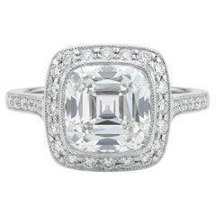 Tiffany & Co. Legacy Cushion Cut Diamond Platinum Engagement Ring