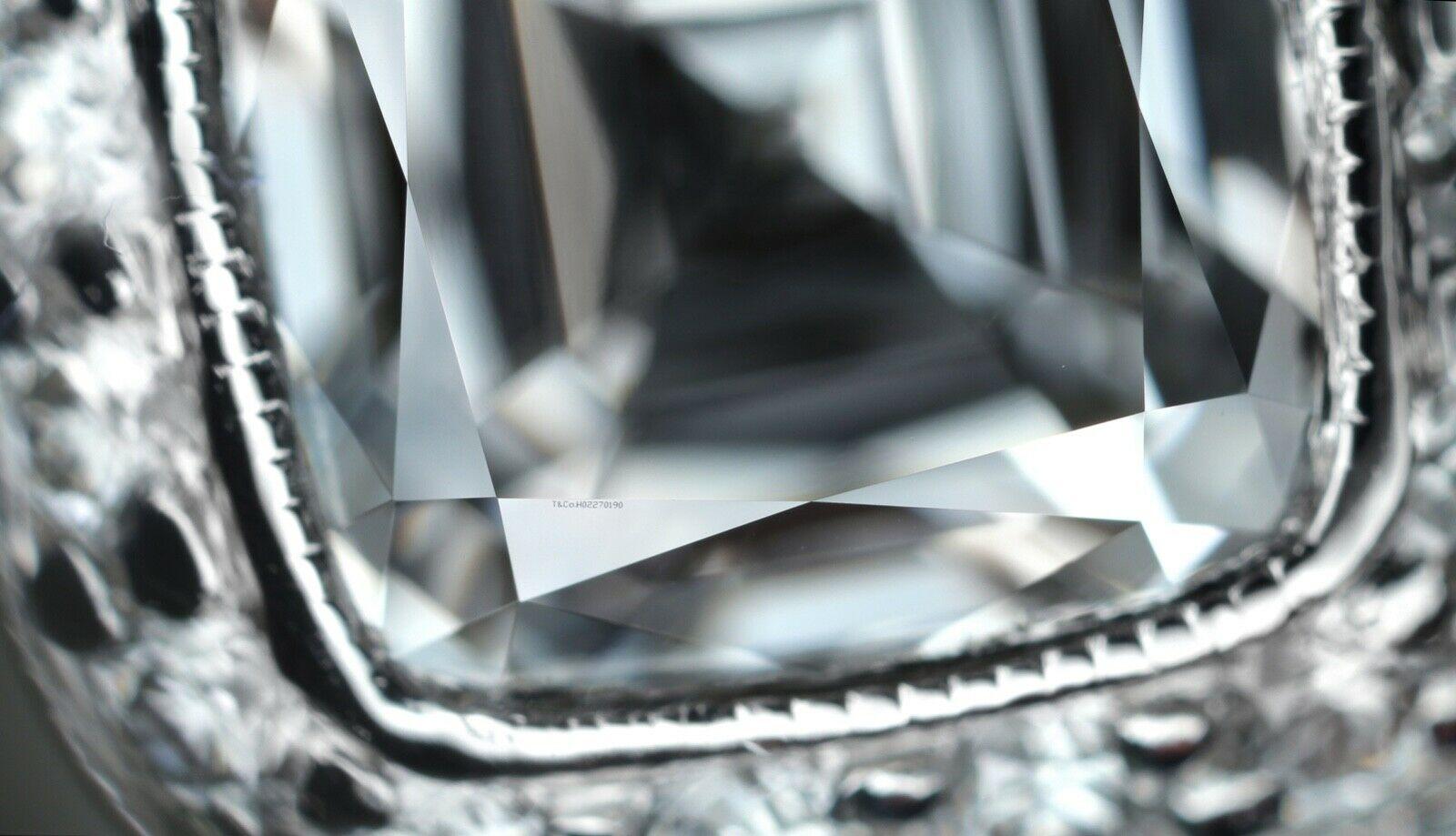 Women's Tiffany & Co. Legacy Cushion Diamond Engagement Ring 1.54 Ct Total G VS2 Ex Cut