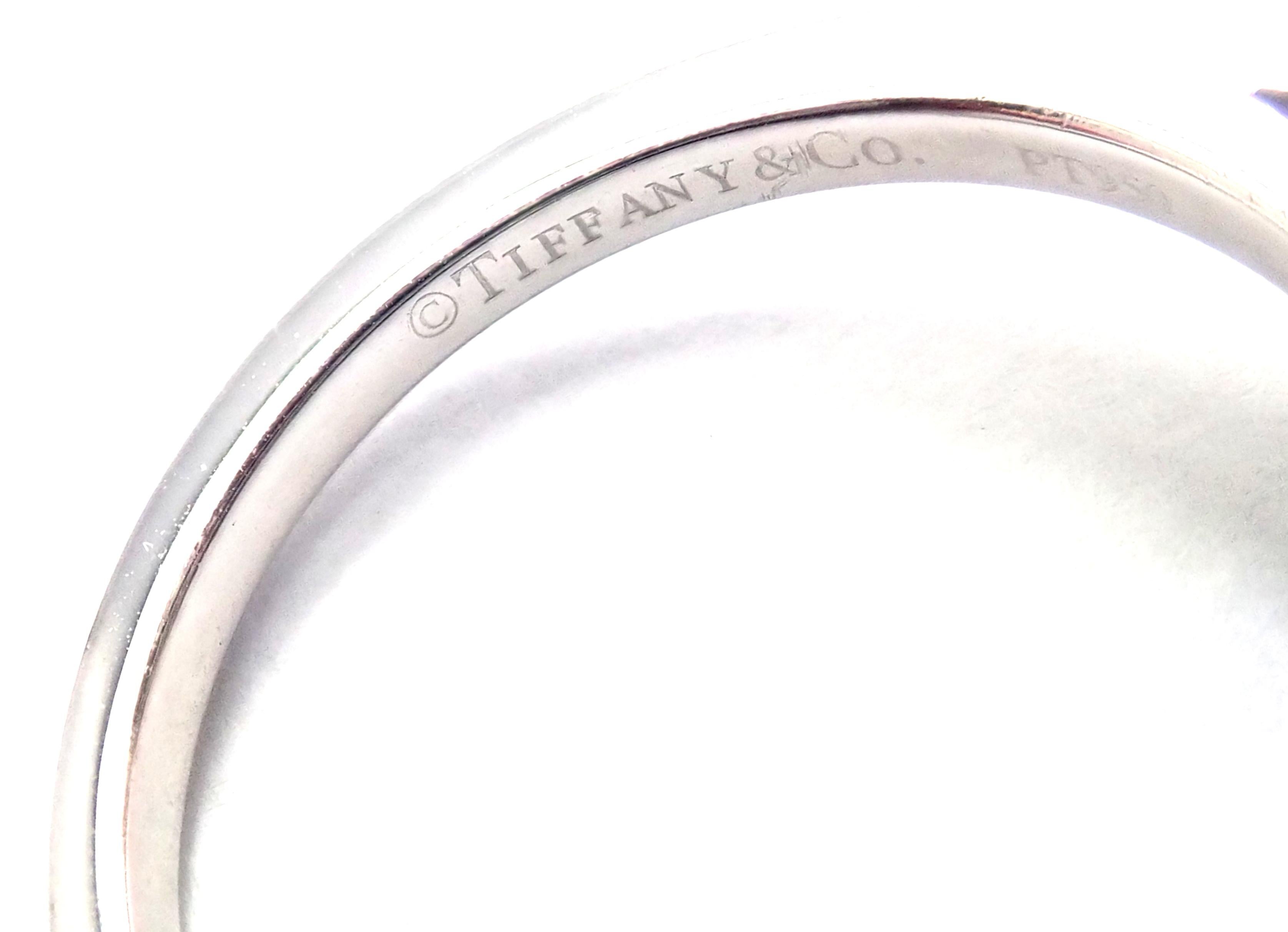 Tiffany & Co. Legacy Diamond Aquamarine Platinum Ring 2