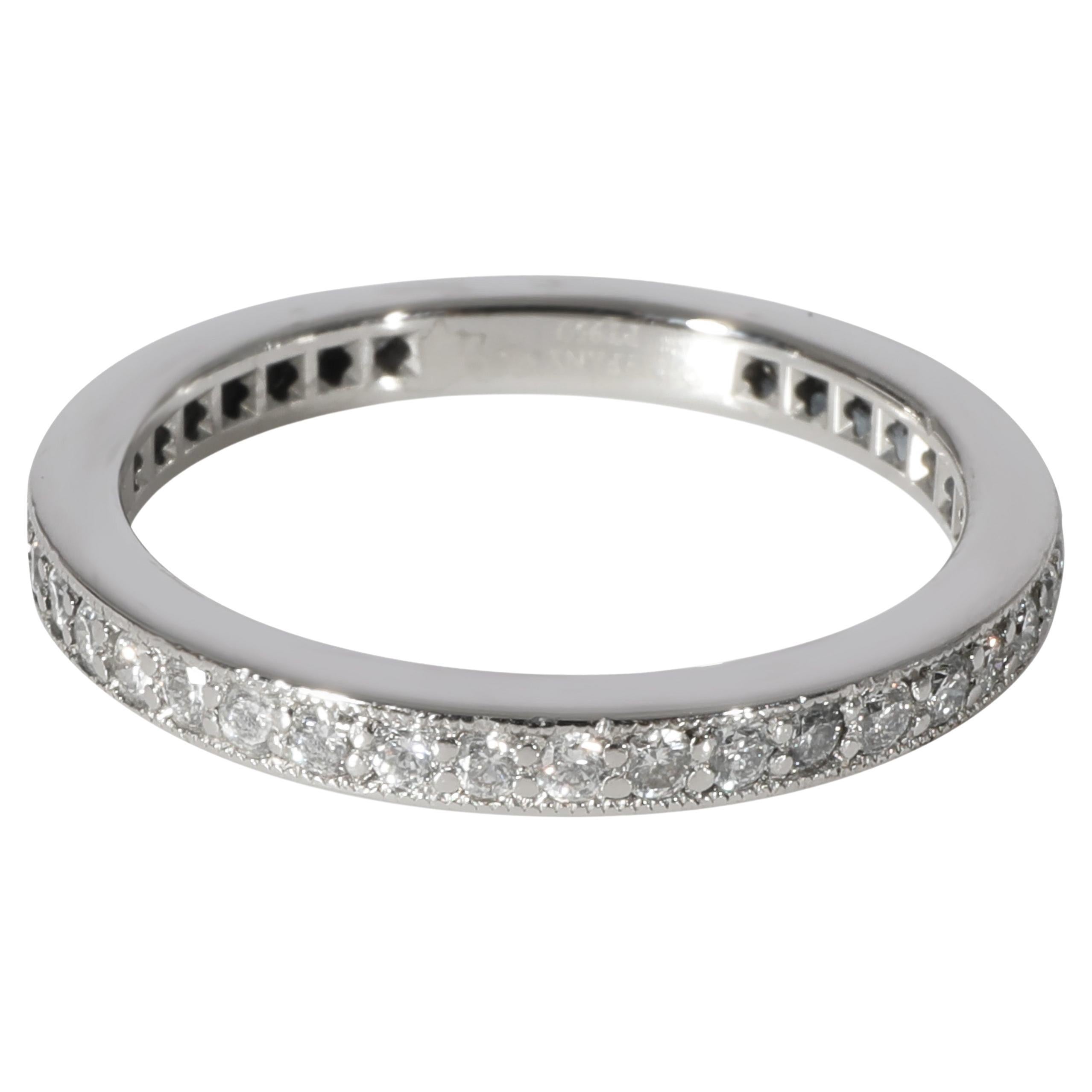Tiffany & Co. Legacy Diamond Eternity Band in Platinum 0.40 Ctw For Sale