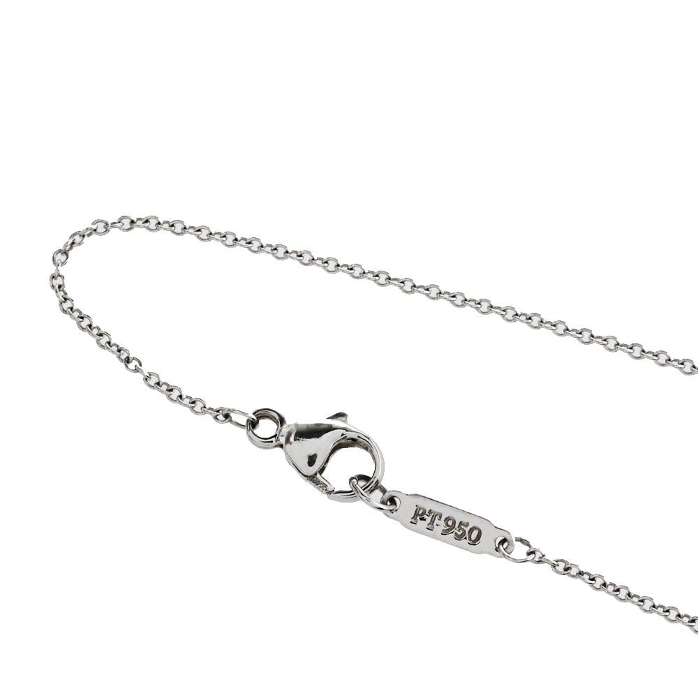 Uncut Tiffany & Co. Legacy Diamond Platinum Pendant Necklace