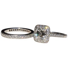 Tiffany & Co. Legacy Diamond Ring and Wedding Band 1.19 Carat