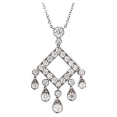 Tiffany & Co. Legacy Pendant Necklace Platinum with Diamonds