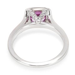 Tiffany & Co. Legacy Pink Sapphire and Diamond Ring in Platinum