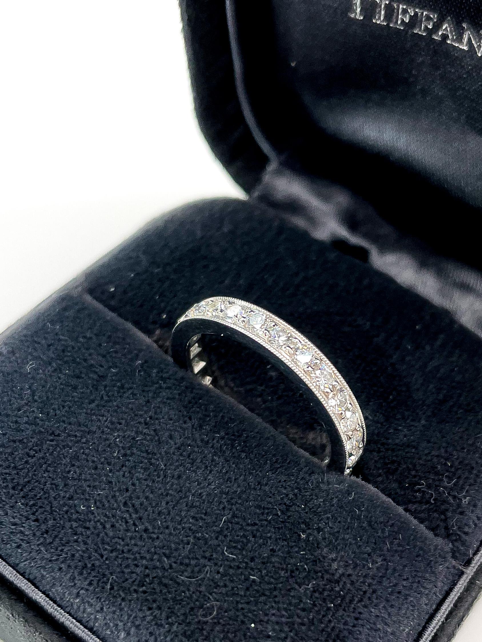 Tiffany & Co. Legacy Platinum 1.50cttw Round Diamond Ring For Sale 2